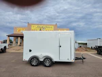 Compass 12x6 Indigo DLX, Flat Top V-Nose, 7K GVWR, Ramp Door Stock #CMP2953 - Thumbnail 3