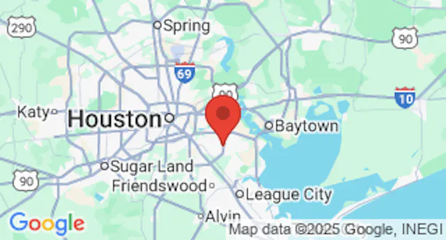 Map showing the Nationwide Trailers Pasadena, TX service center