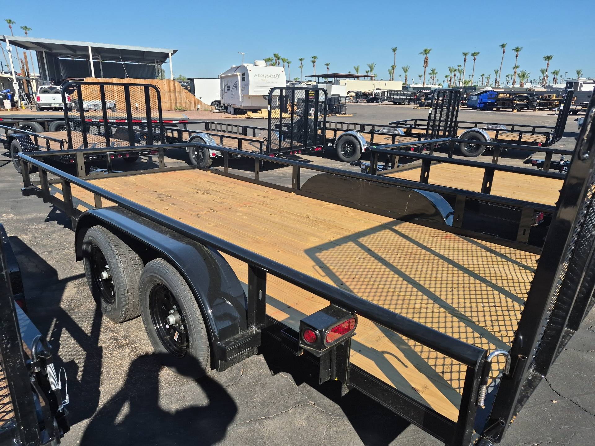 Texas Bragg 14'x83" Overwidth Pipe-Top Utility Trailer w/ 4' Ramp Gate (14POW)