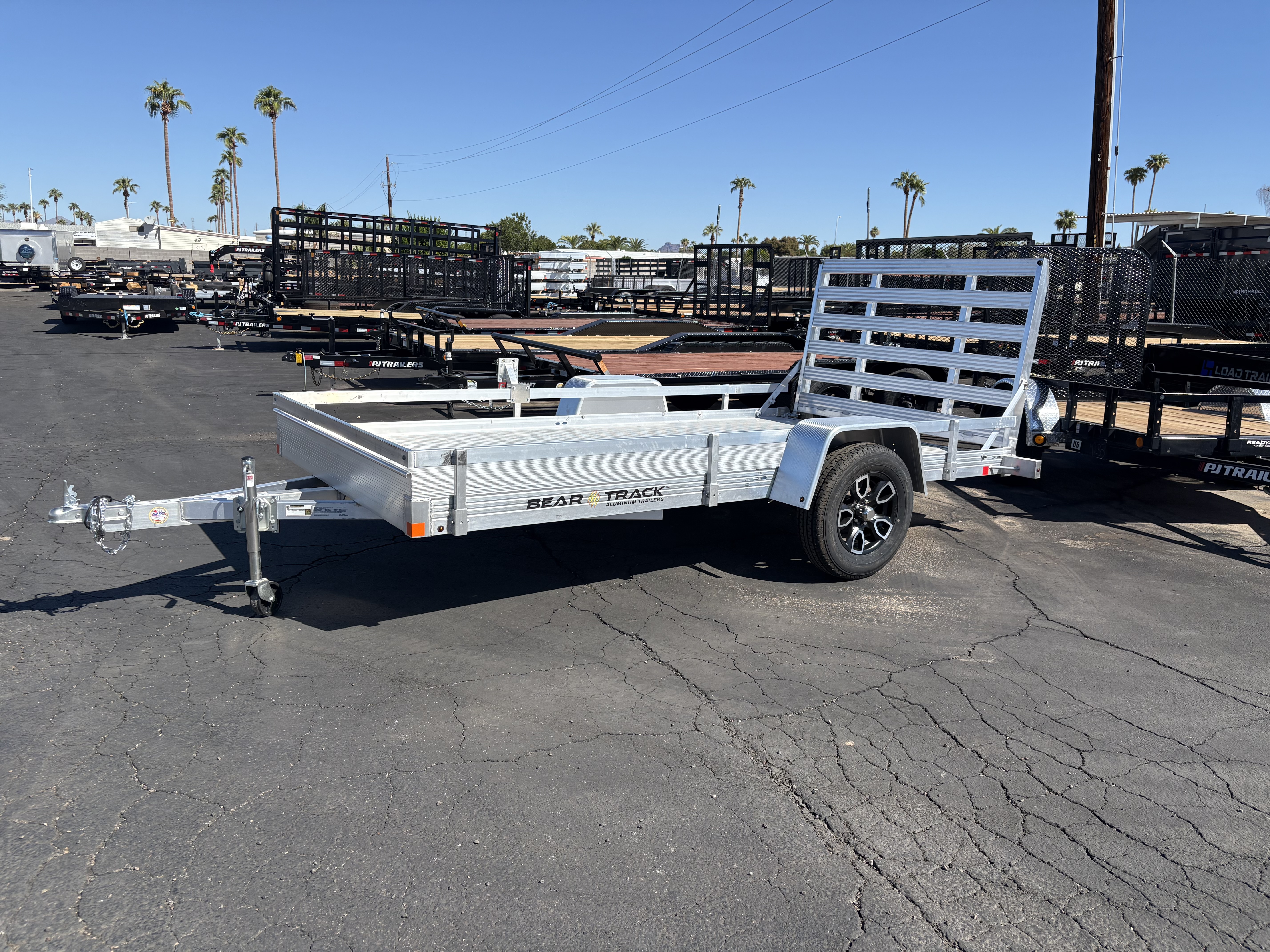 Bear Track 10x76 Aluminum Single Axle 2.9K GVWR, Utility Trailer - Stock #BEA023 - Image 1 of 1