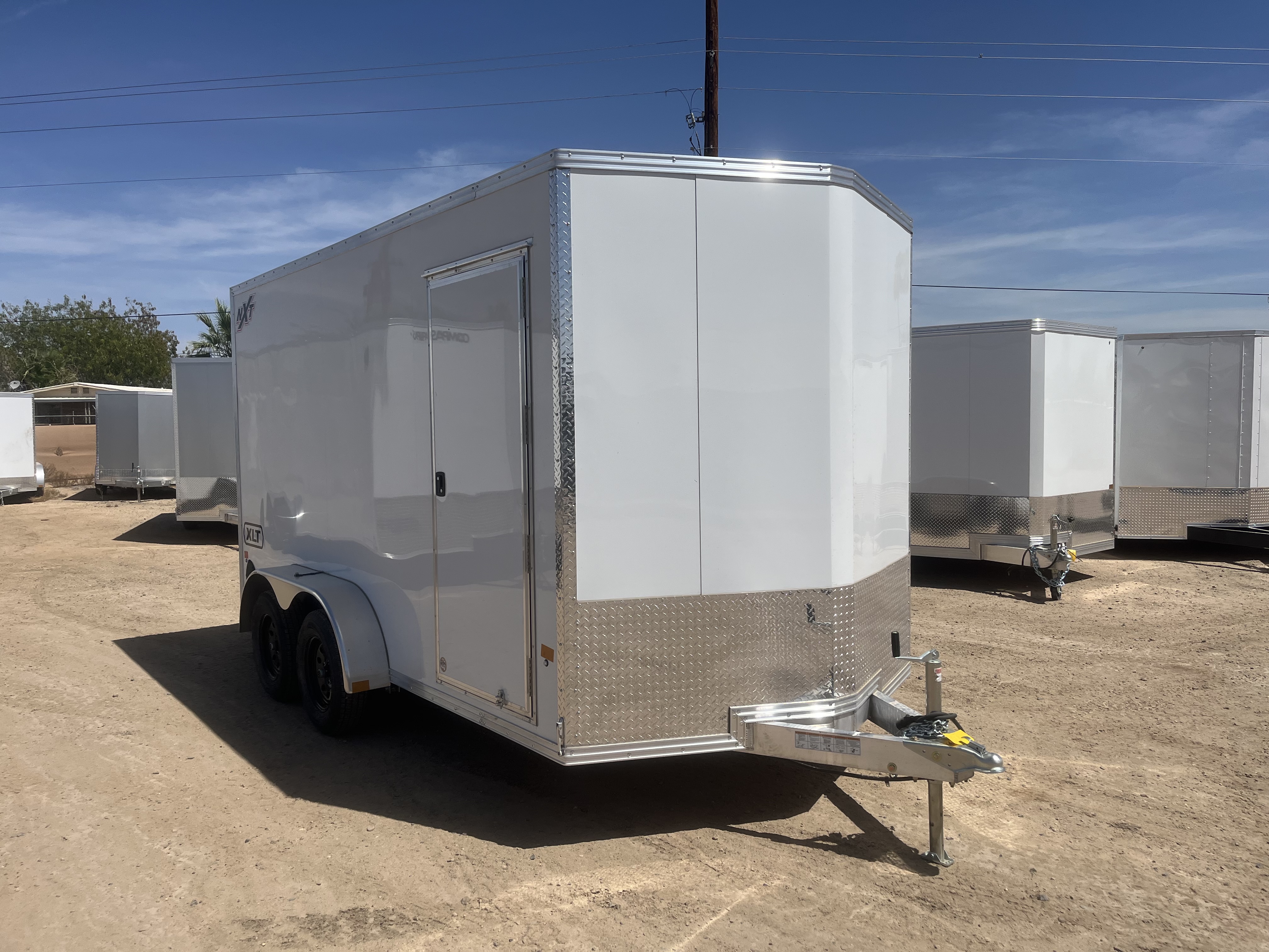 Alcom 14x7 All Aluminum, XLTP2 Enclosed, 7K GVWR, Side Door, Ramp Door - Stock #ALC236 - Image 2 of 9