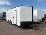 Compass 20x8.5 Jasper SE Car Hauler, 10K GVWR, Ramp Door, A/C, White Wall / Ceiling, RTP Floor Stock #CMP2912 - Thumbnail 3