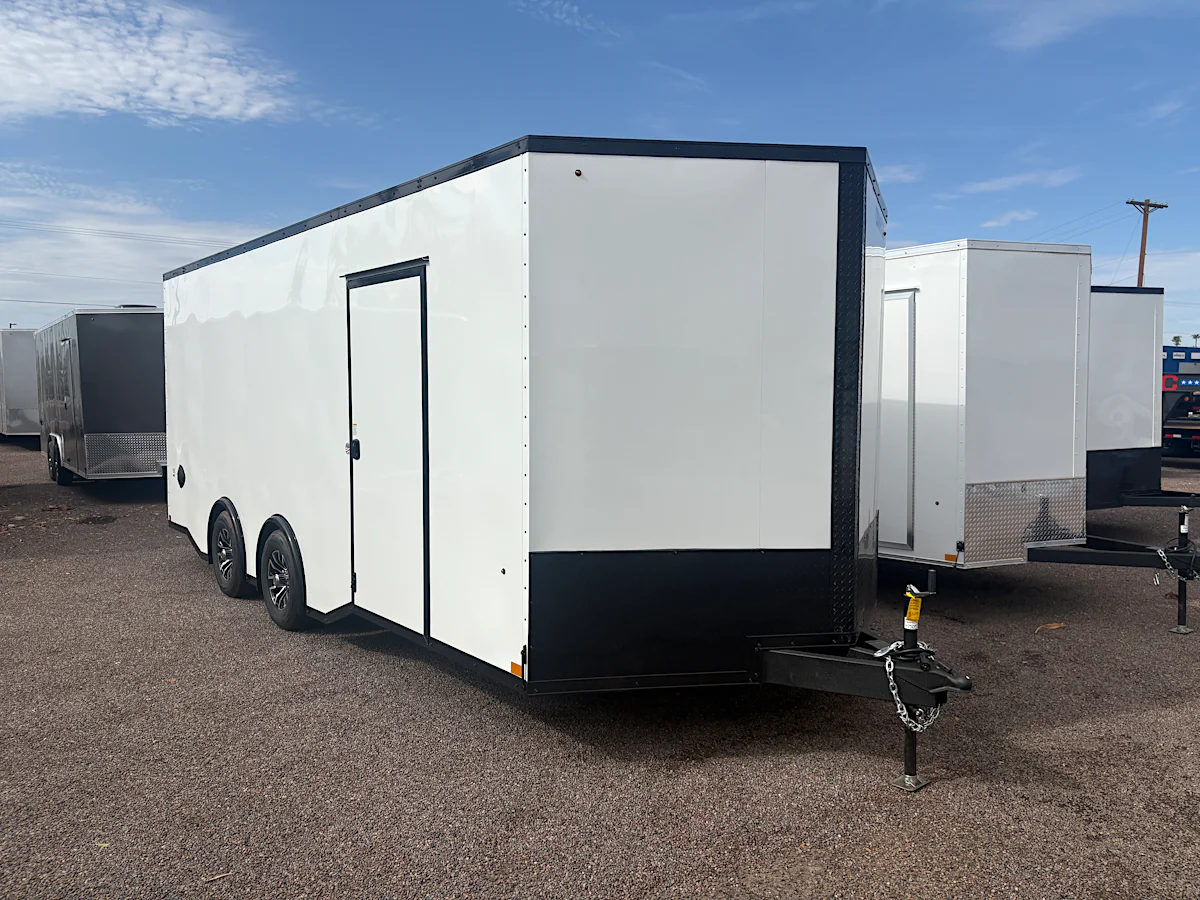 Compass Compass 20'x102" Car Trailer w/ Ramp Door - Stock #CMP2912 - Image 1 of 5 Compass Compass 20'x102" Car Trailer w/ Ramp Door - Stock #CMP2912 - Image 1 of 5