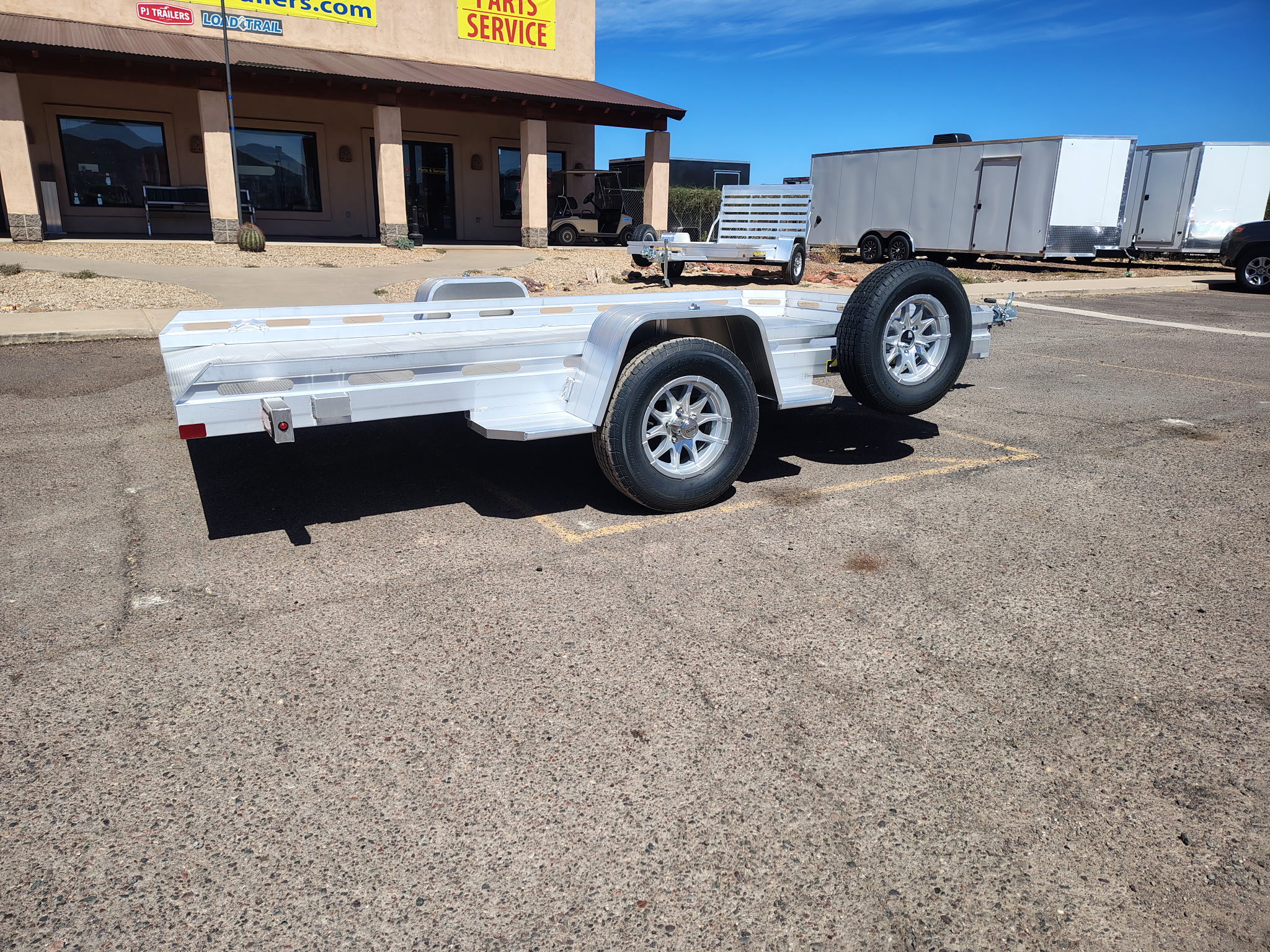 Aluma 12x77 All Aluminum, 3K GVWR, Heavy Tilt Single Axle (7712H-TILT-S) - Stock #ALU389 - Image 4 of 11