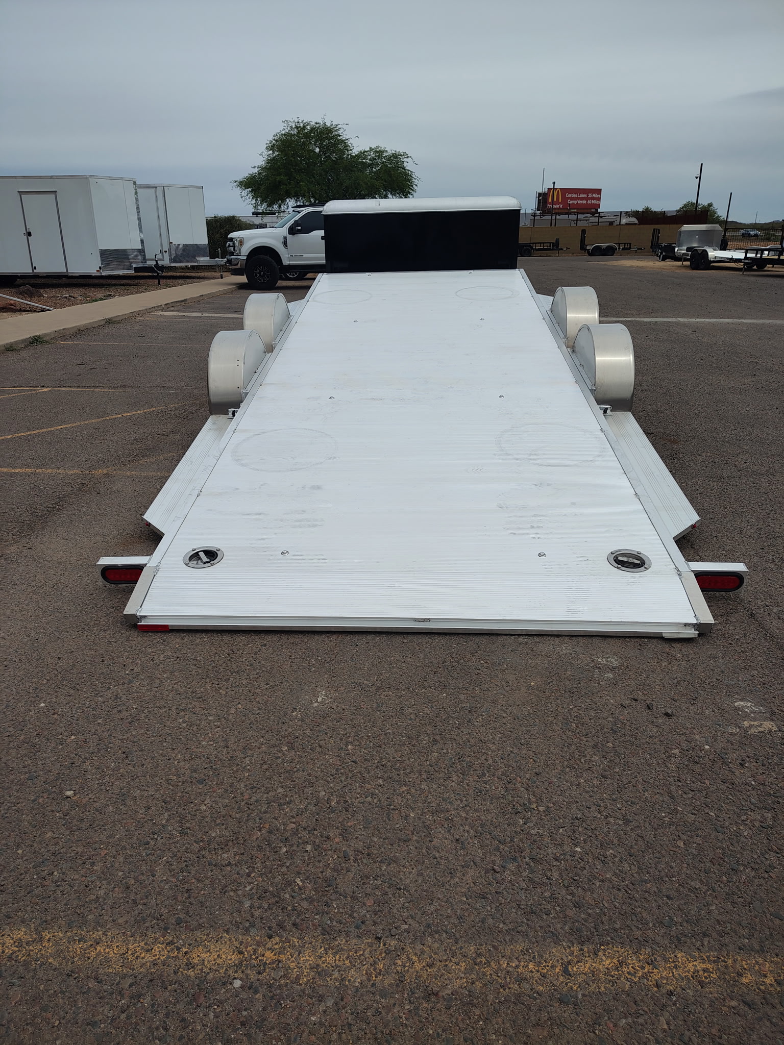 Aluma 18x82 All Aluminum, 10K GVWR, Heavy Tandem Axle, XL Tilt w/ Cargo Box (8218H-XL-TILT-TA-EL-RTD-CB) - Stock #ALU369 - Image 11 of 13