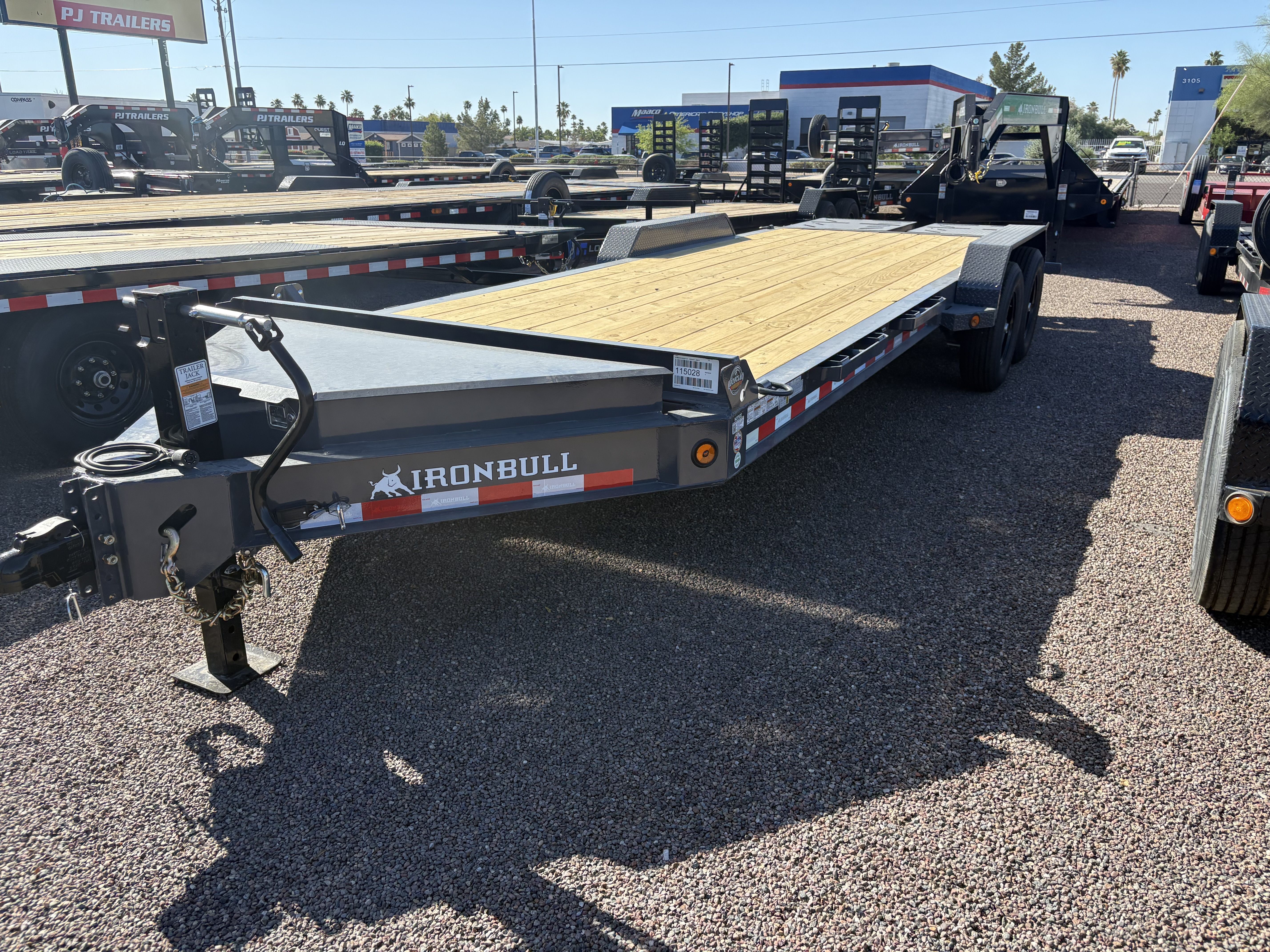 Norstar 22x83 IronBull, Tandem Axle, 14K GVWR, Rampage Ramps, Winch Plate - Stock #NS576 - Image 2 of 5