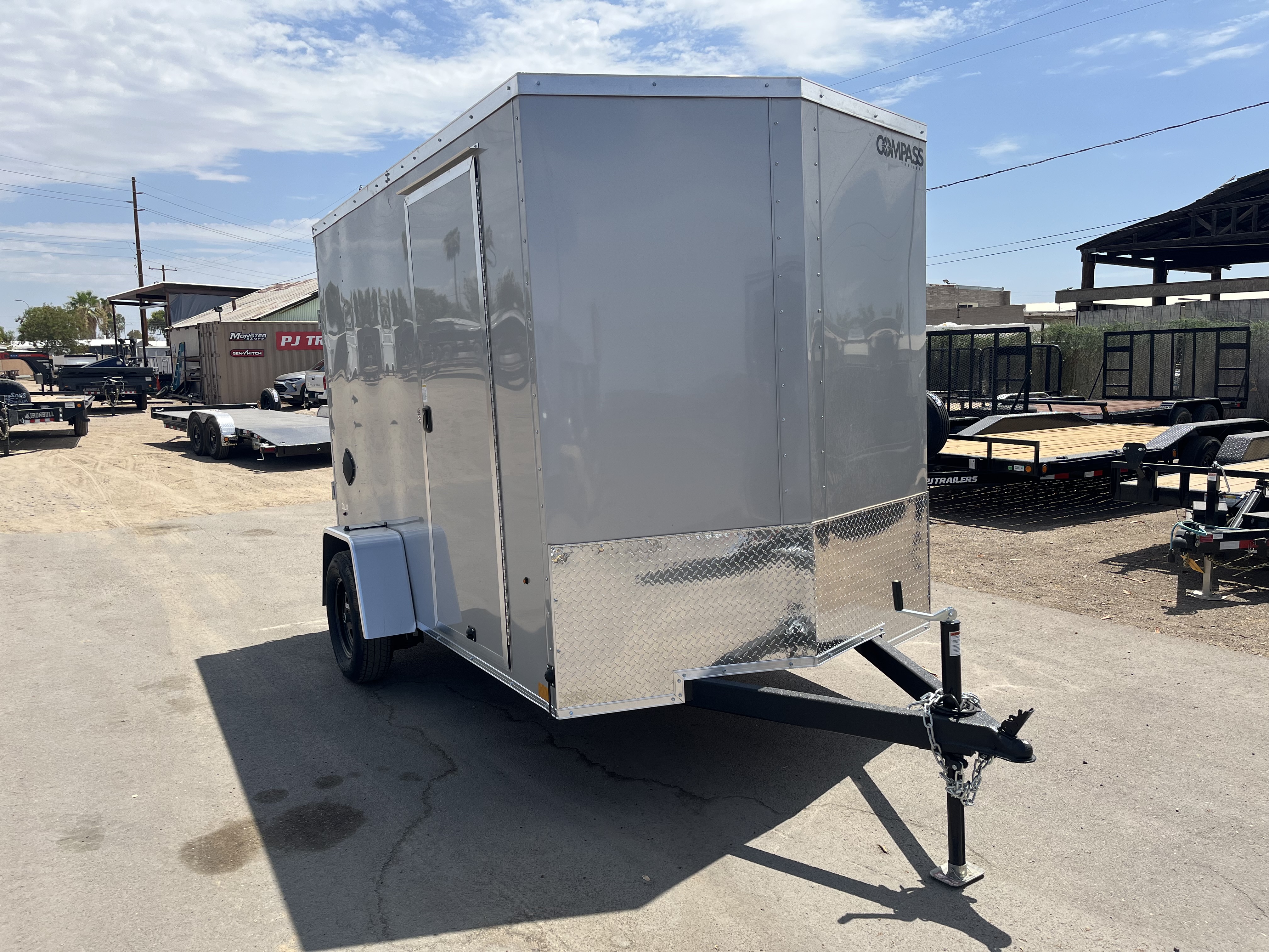 Compass 6'x10' Enclosed Cargo Trailer w/ Rear Ramp Door