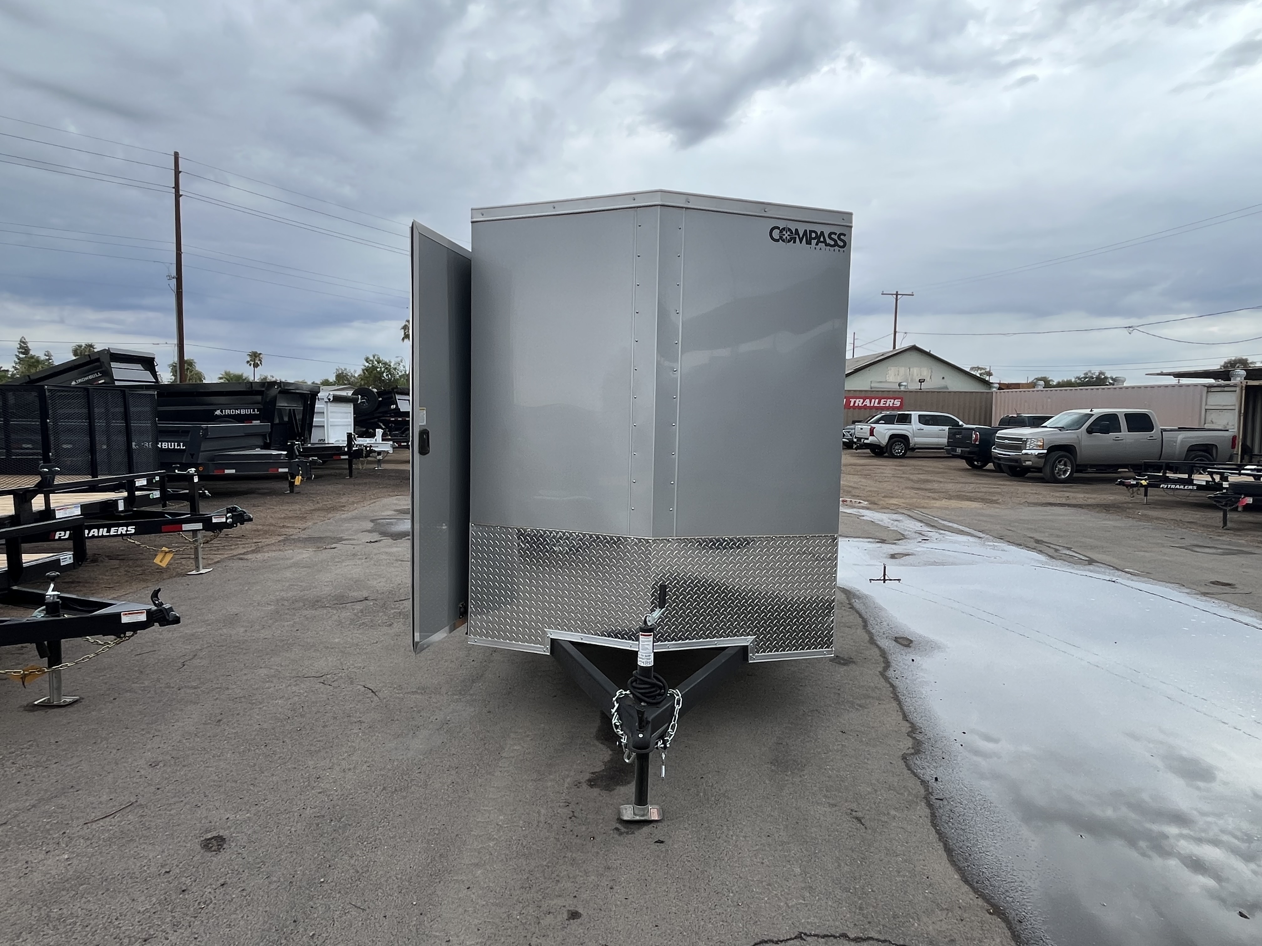 Compass 6'x10' Enclosed Cargo Trailer w/ Rear Ramp Door