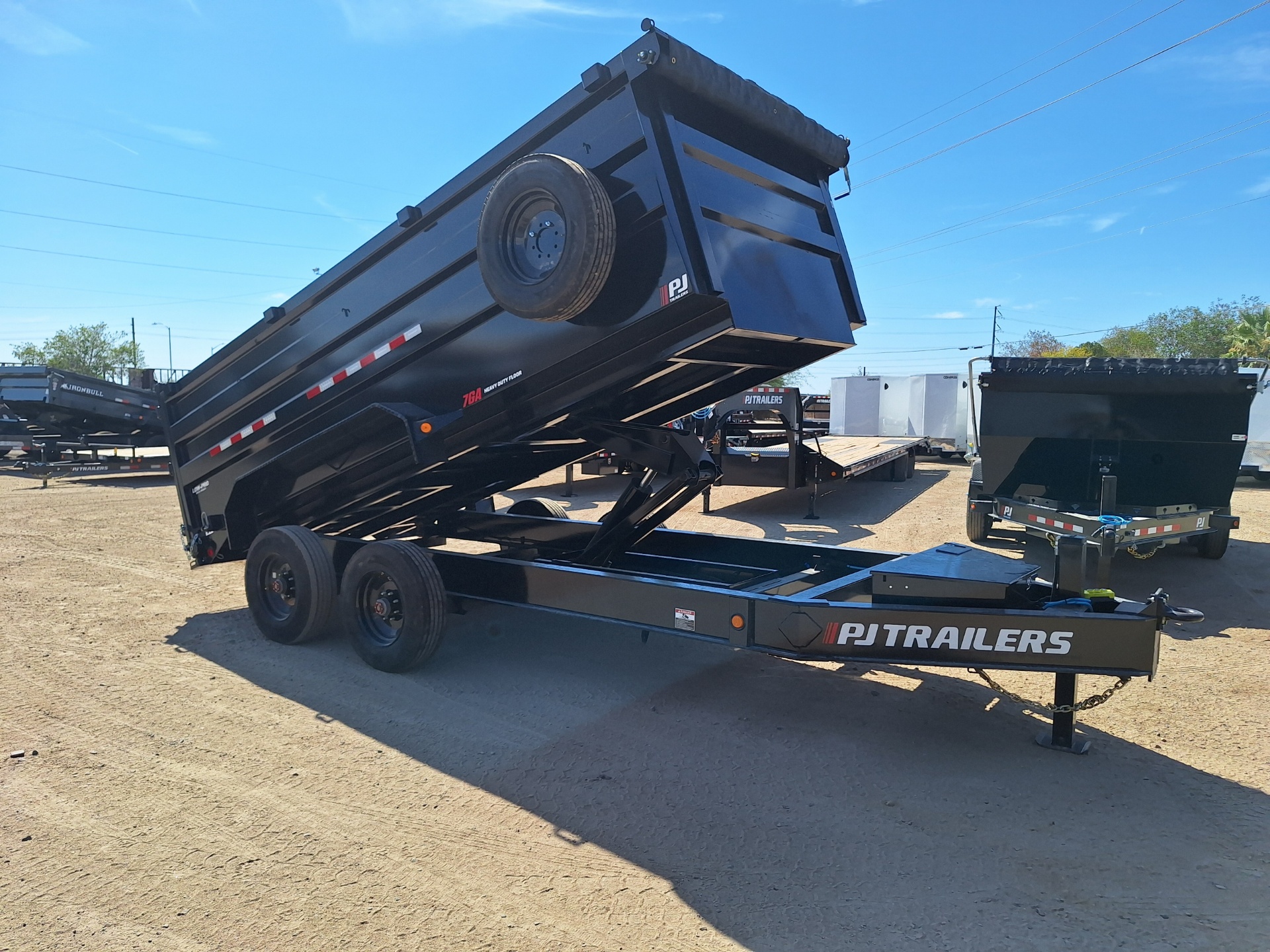 P.J. Trailers 16x83 Tandem Axle, 22K GVWR, HD Low-Pro Dump, 48" Sides - Stock #PJD1593 - Image 13 of 15