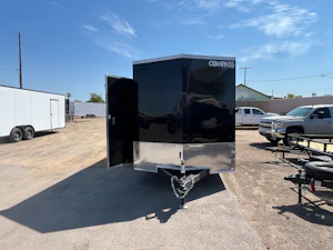 Compass 7'x14' Enclosed Cargo Trailer w/ Rear Ramp Door