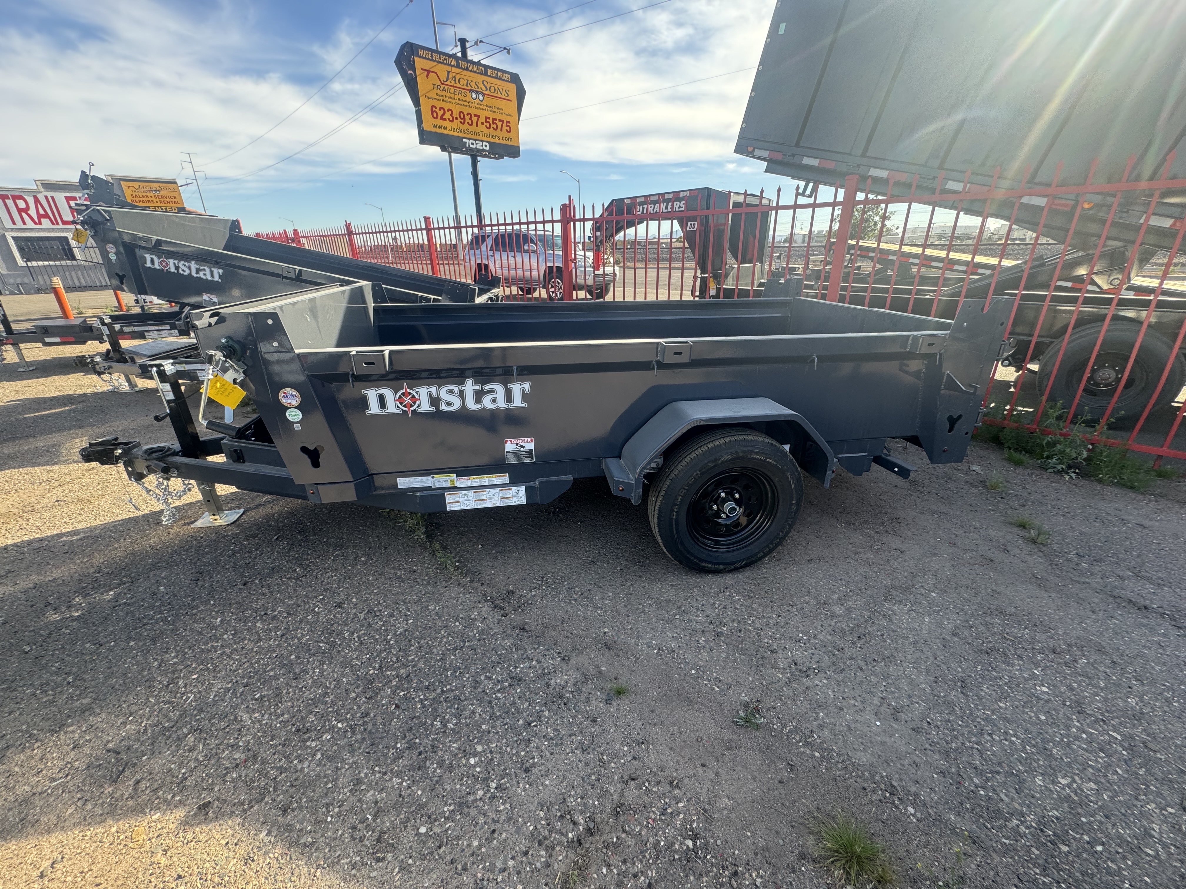 Norstar 10x60 Norstar Single Axle Dump, 3.5K GVWR, 20" Sides - Stock #NST1403 - Image 7 of 11