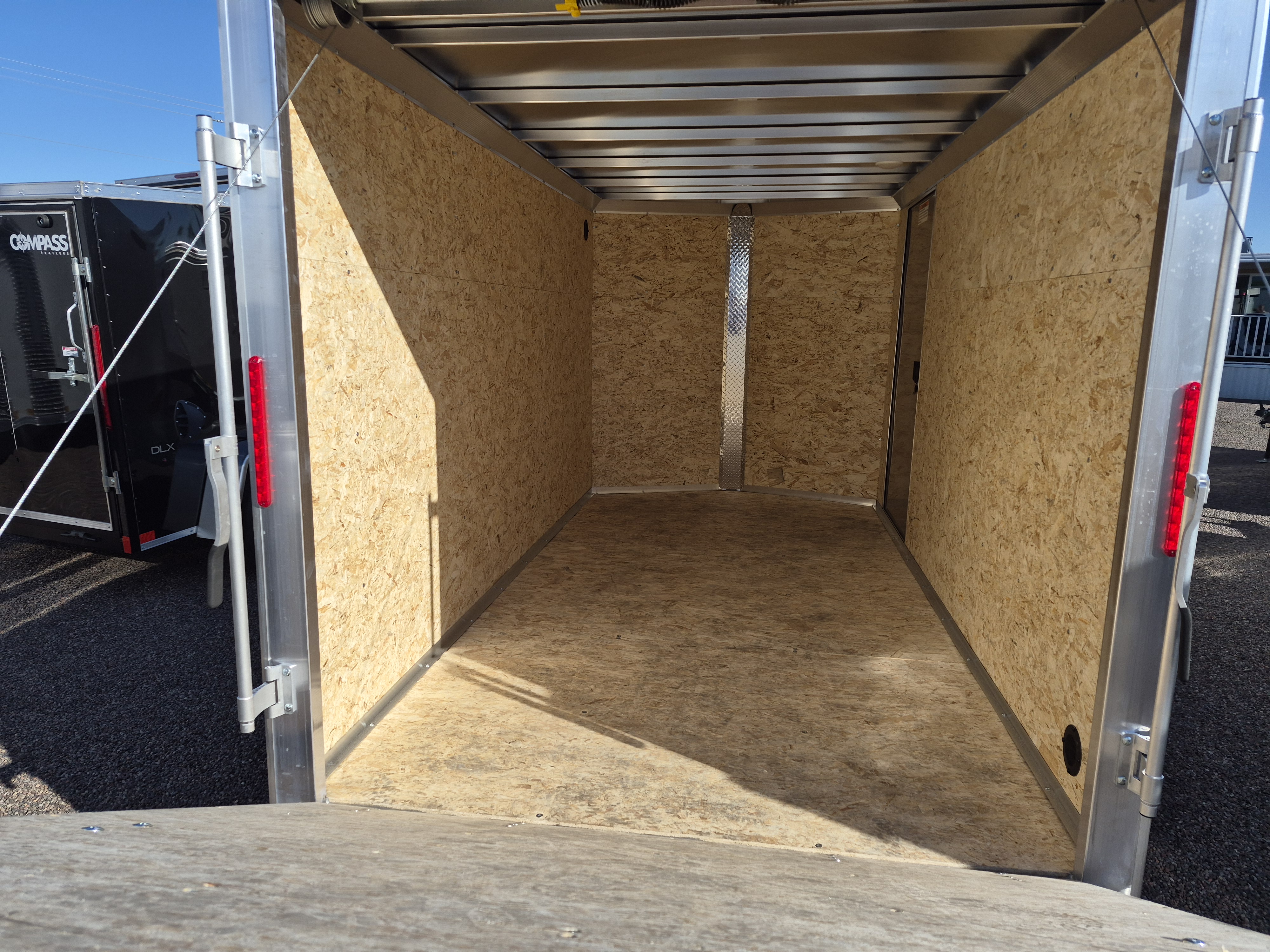 Alcom 12x6 All Aluminum XLT-P Enclosed, 7K GVWR, 72" Side Door, Ramp Door - Stock #ALC229 - Image 3 of 4