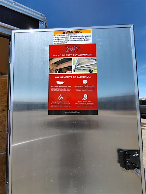 Alcom 14x7 All Aluminum XLTP Enclosed, 7K GVWR, Limited Edition, Ramp Door - Stock #ALC218 - Image 5 of 12 Alcom 14x7 All Aluminum XLTP Enclosed, 7K GVWR, Limited Edition, Ramp Door - Stock #ALC218 - Image 5 of 12