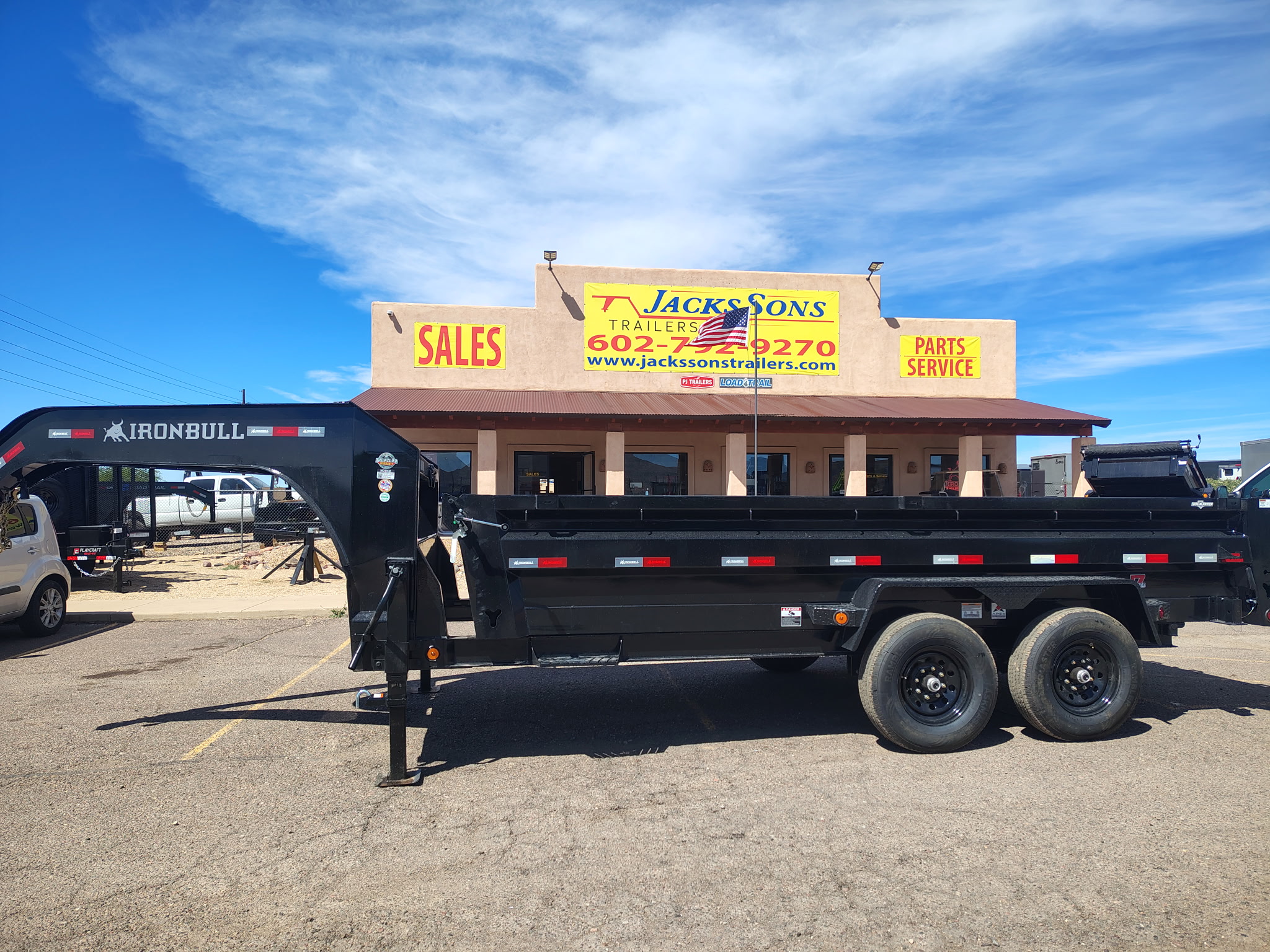 Norstar 16x83 IronBull Gooseneck, Tandem Axle Dump, 15K GVWR, 24" Sides - Stock #NST1430 - Image 1 of 16