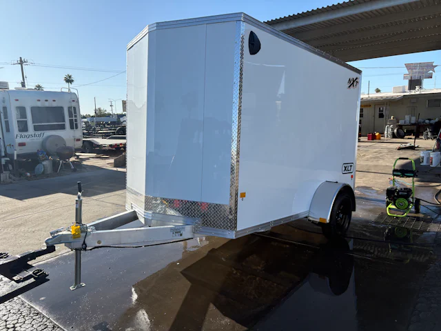 EZ Hauler 6'x10' All-Aluminum Enclosed Cargo Trailer w/ Rear Ramp Door (EZEC)