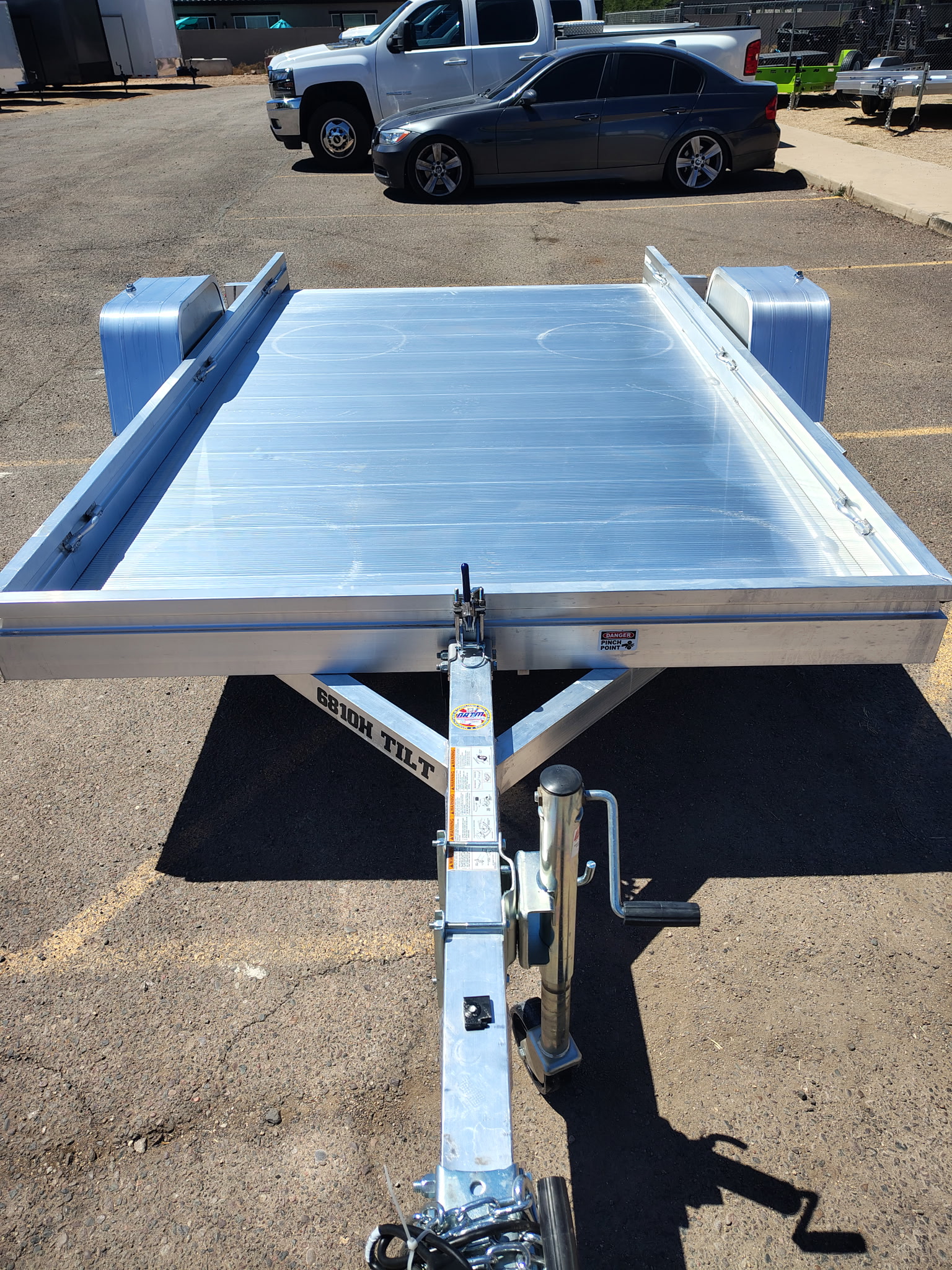 Aluma 10x68 All Aluminum, 3K GVWR, Single Axle, Tilt (6810H-TILT-S) - Stock #ALU379 - Image 9 of 10