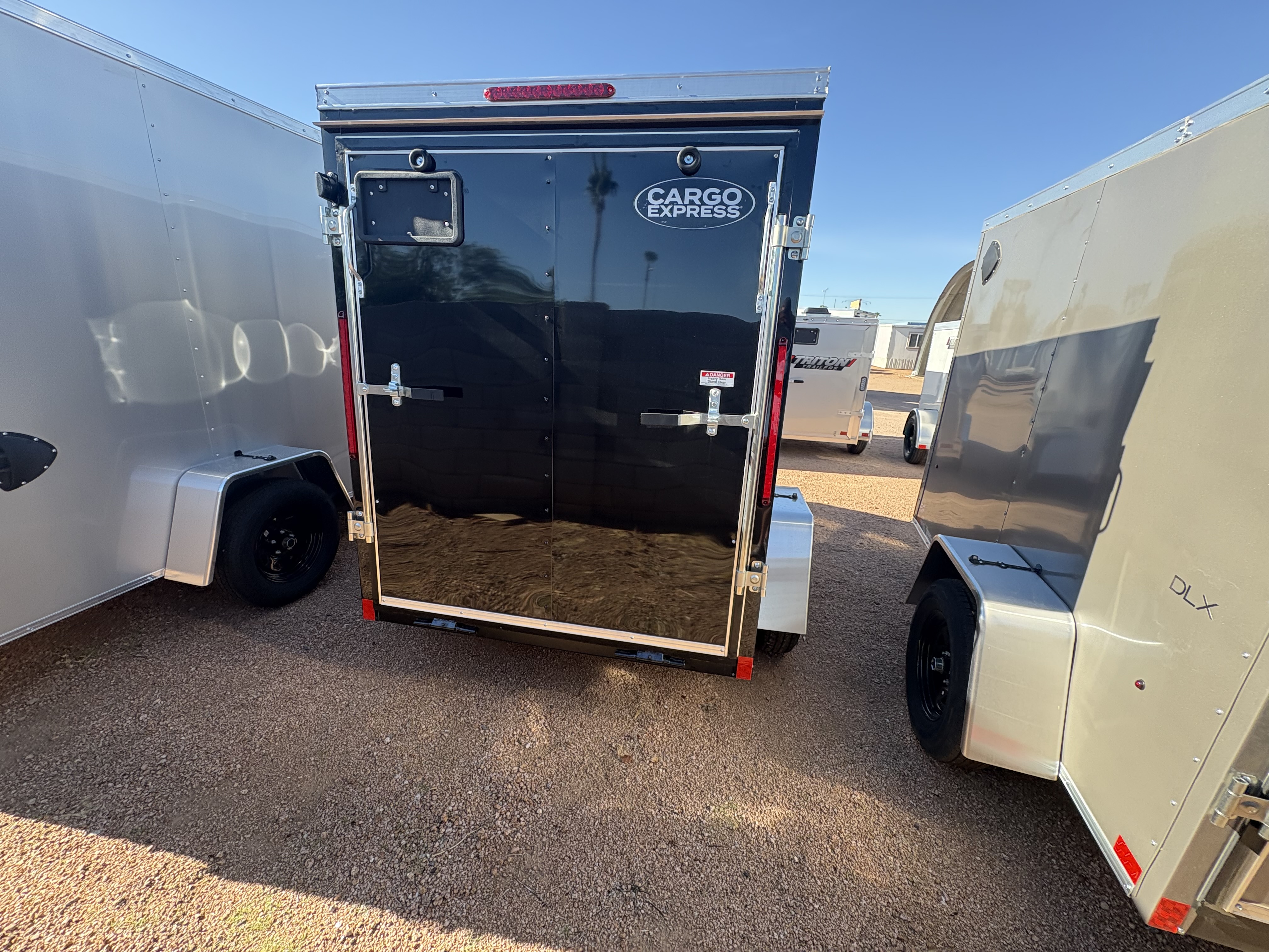 Compass 5'x8' Enclosed Cargo Trailer w/ Rear Ramp Door