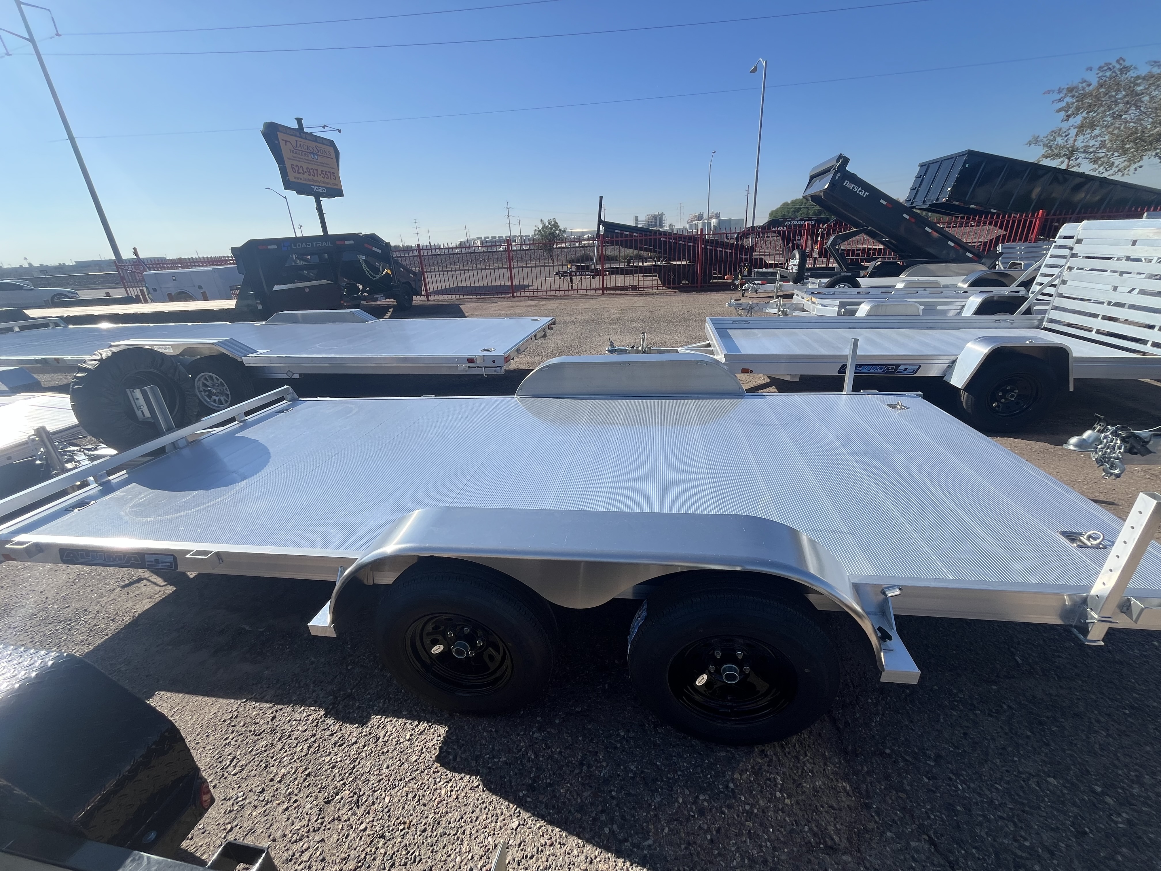 Aluma 16x82 All Aluminum, 7K GVWR, Tandem Axle (8216ESA-TA-EL-R-RTD) - Stock #ALU262 - Image 3 of 9
