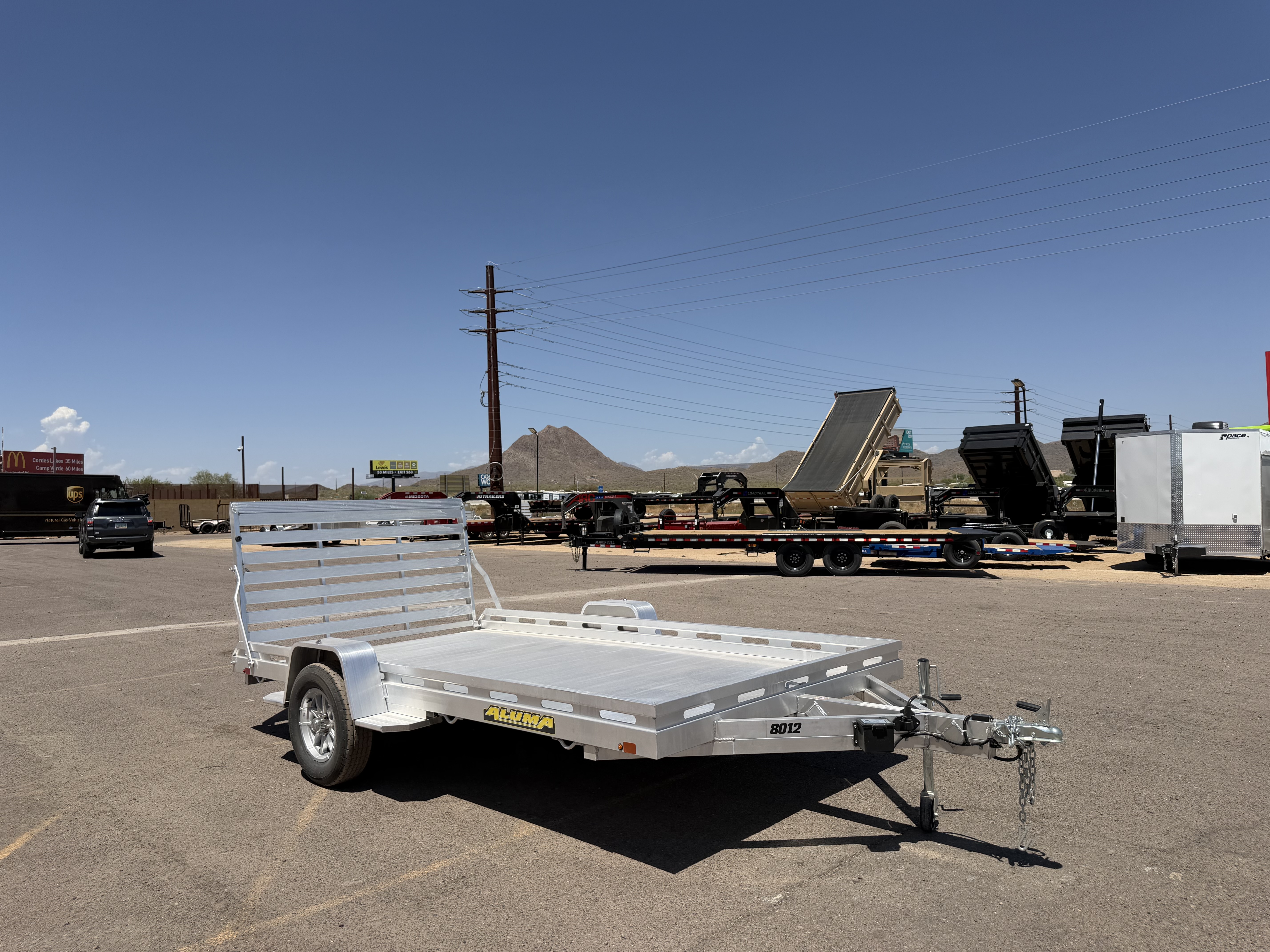 Aluma 12'x80" Aluminum Utility Trailer w/ Tailgate (8012S)