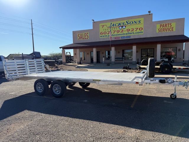 Aluma 20'x102" Aluminum Flatbed Trailer w/ Bi-Fold Tailgate (1020H)