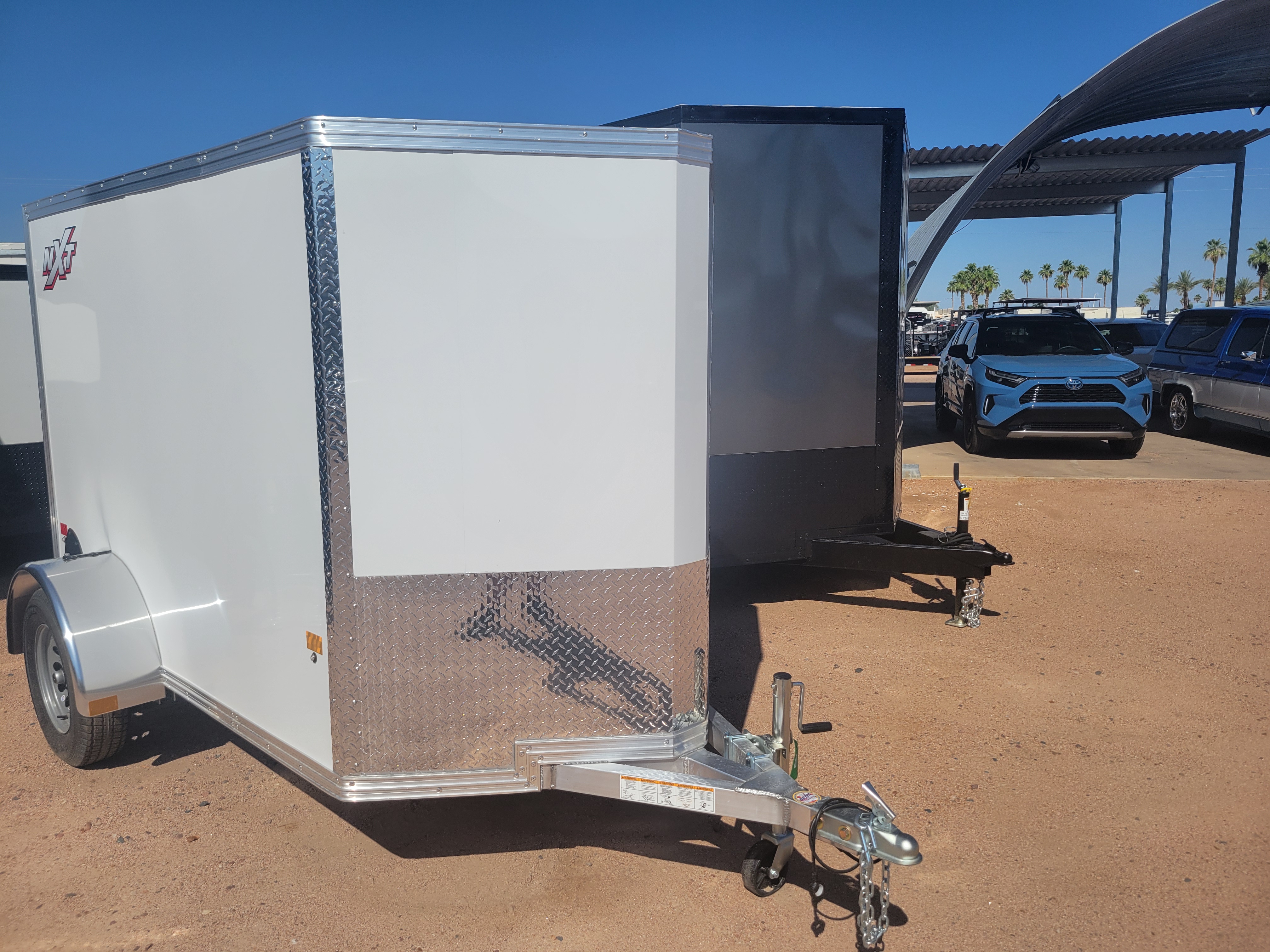 Alcom 08x5 All Aluminum NXT Enclosed, 3K GVWR, Ramp Door - Stock #ALC140 - Image 1 of 4