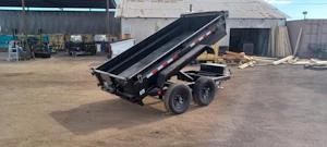 P.J. Trailers 10x60 Tandem Axle, 7K GVWR, Utility Dump, 18" Sides