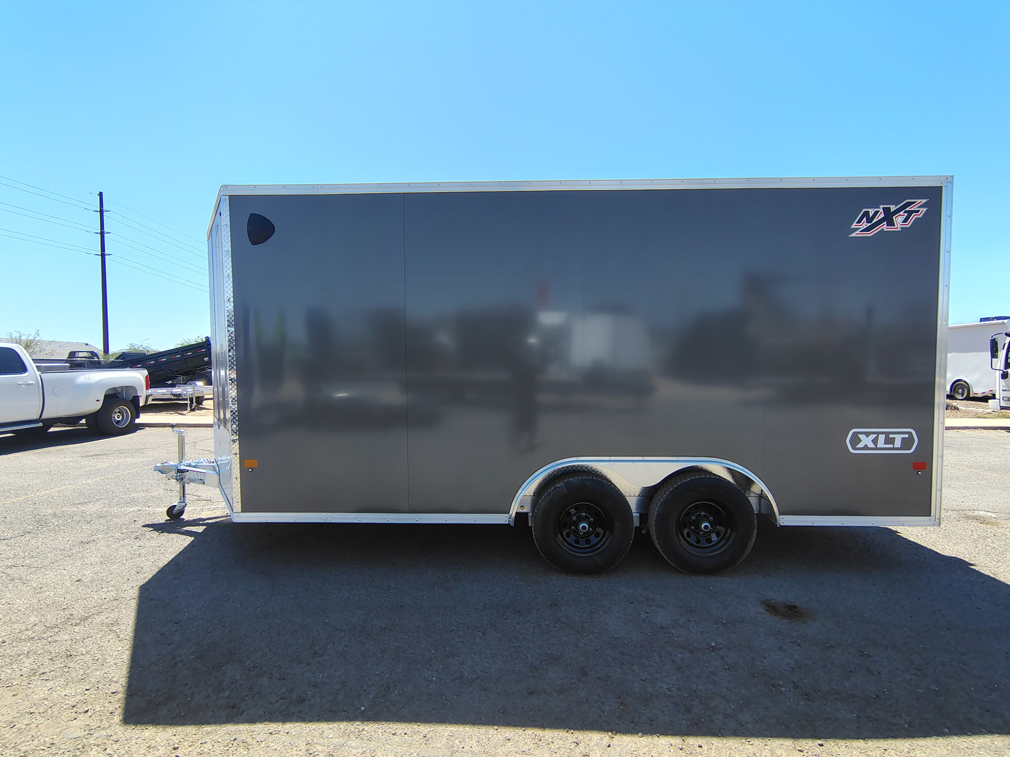 TRITON 16x8.5 All Aluminum XLT-P Car Hauler, 7K GVWR, Side Door, Ramp Door - Stock #ALC260 - Image 1 of 7