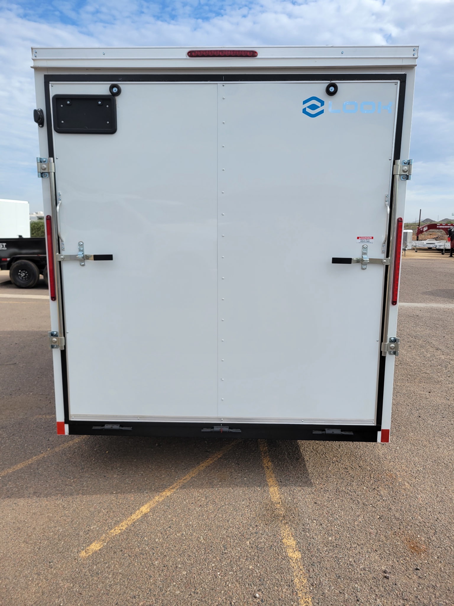 Look 7'x14' Enclosed Cargo Trailer w/ Rear Ramp Door