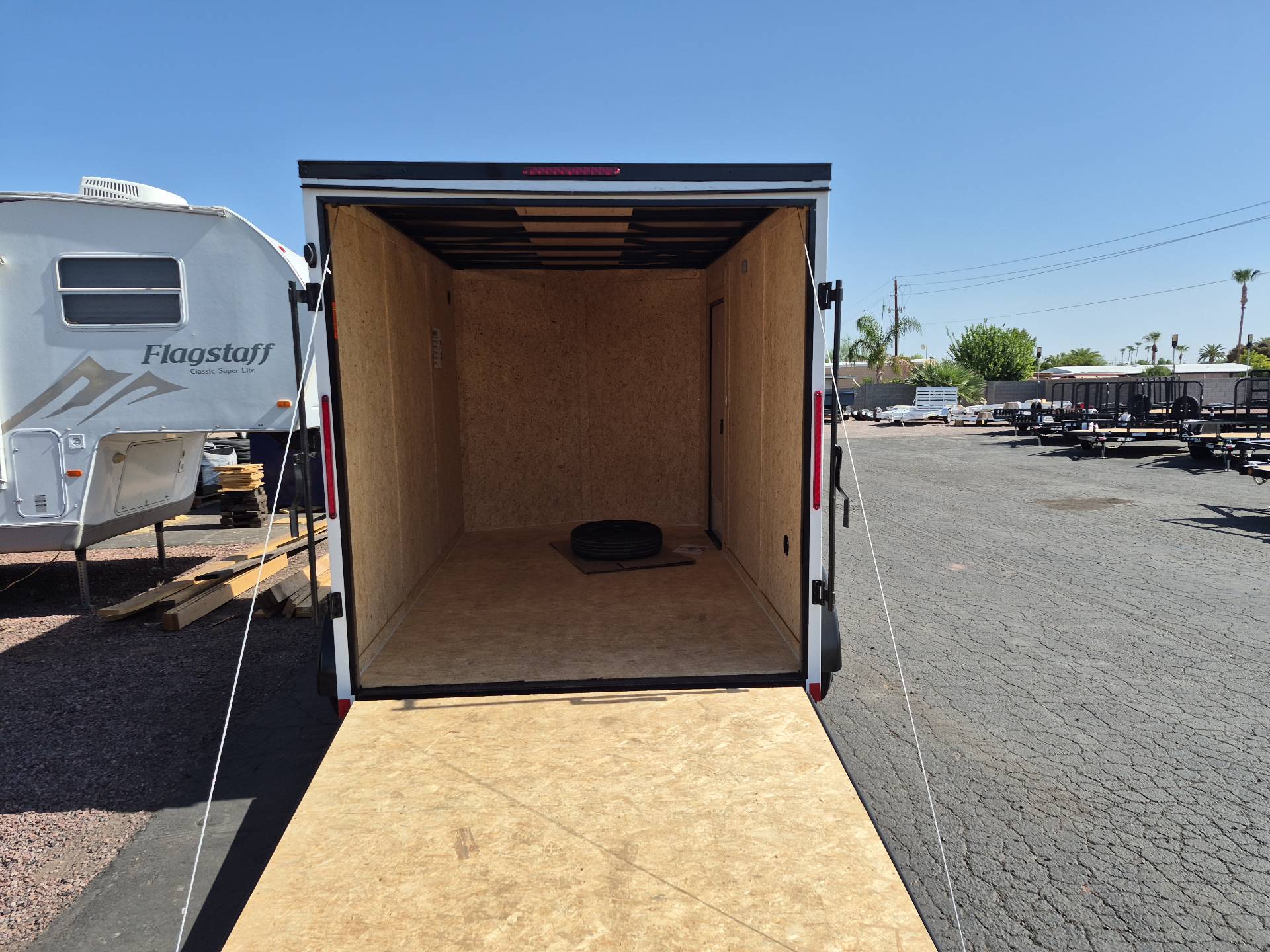 Compass 7'x12' Enclosed Cargo Trailer w/ Rear Ramp Door