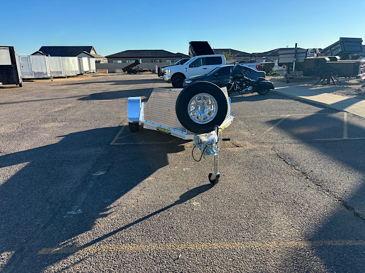 Aluma TK1 Single Axle Trike Hauler, 2K GVWR, Slide Out Ramp - Stock #ALU387 - Image 7 of 7 Aluma TK1 Single Axle Trike Hauler, 2K GVWR, Slide Out Ramp - Stock #ALU387 - Image 7 of 7
