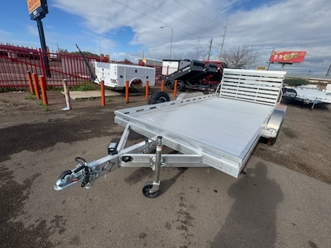Aluma 16x80 All Aluminum, 8.5K GVWR, Tandem Axle, Electric Brake, Ramps, W/ Tailgate, RTD (8016TA-EL-R-TG-RTD) - Stock #ALU361 - Image 10 of 14