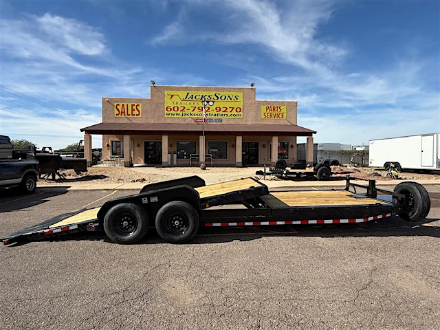 Norstar 24x83 Ironbull Tandem Axle, 14K GVWR, Low-Pro Gravity Tilt - Stock #NS527 - Image 1 of 11 Norstar 24x83 Ironbull Tandem Axle, 14K GVWR, Low-Pro Gravity Tilt - Stock #NS527 - Image 1 of 11