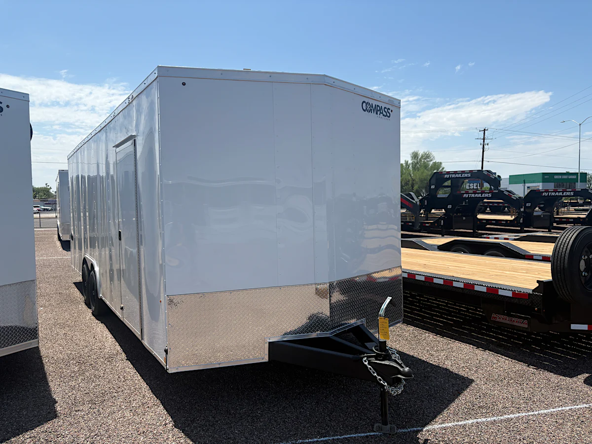 Compass Compass 24'x102" Car Trailer w/ Ramp Door - Stock #CMP2936 - Image 1 of 5 Compass Compass 24'x102" Car Trailer w/ Ramp Door - Stock #CMP2936 - Image 1 of 5