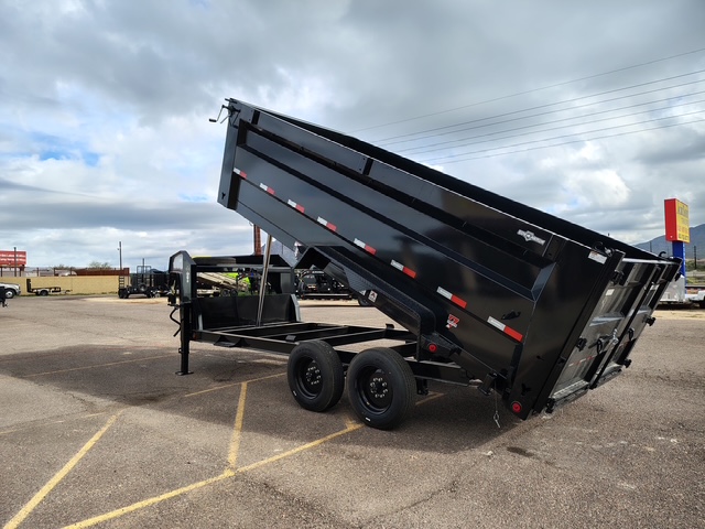 Norstar 16x83 IronBull Gooseneck, Tandem Axle, 16K GVWR, 48" Sides, Telescopic Cylinder - Stock #NST1342 - Image 7 of 12