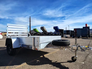 Aluma 08x54 All Aluminum, 2K GVWR, Single Axle, W/ Tailgate (548ESA-S-TG)