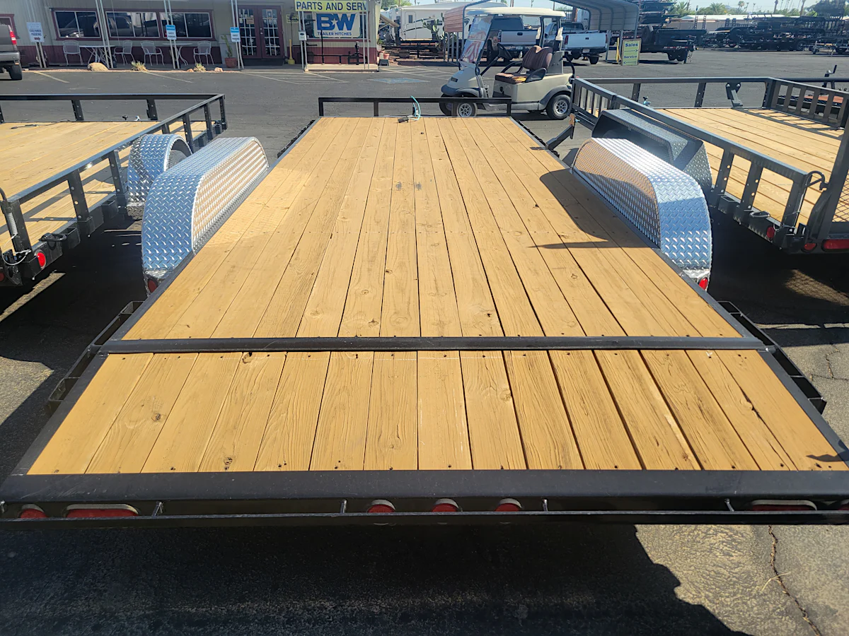 P.J. Trailers 18x83x4" Channel Tandem Axle 7K GVWR, Carhauler - Stock #PPJ10802 - Image 4 of 4 P.J. Trailers 18x83x4" Channel Tandem Axle 7K GVWR, Carhauler - Stock #PPJ10802 - Image 4 of 4
