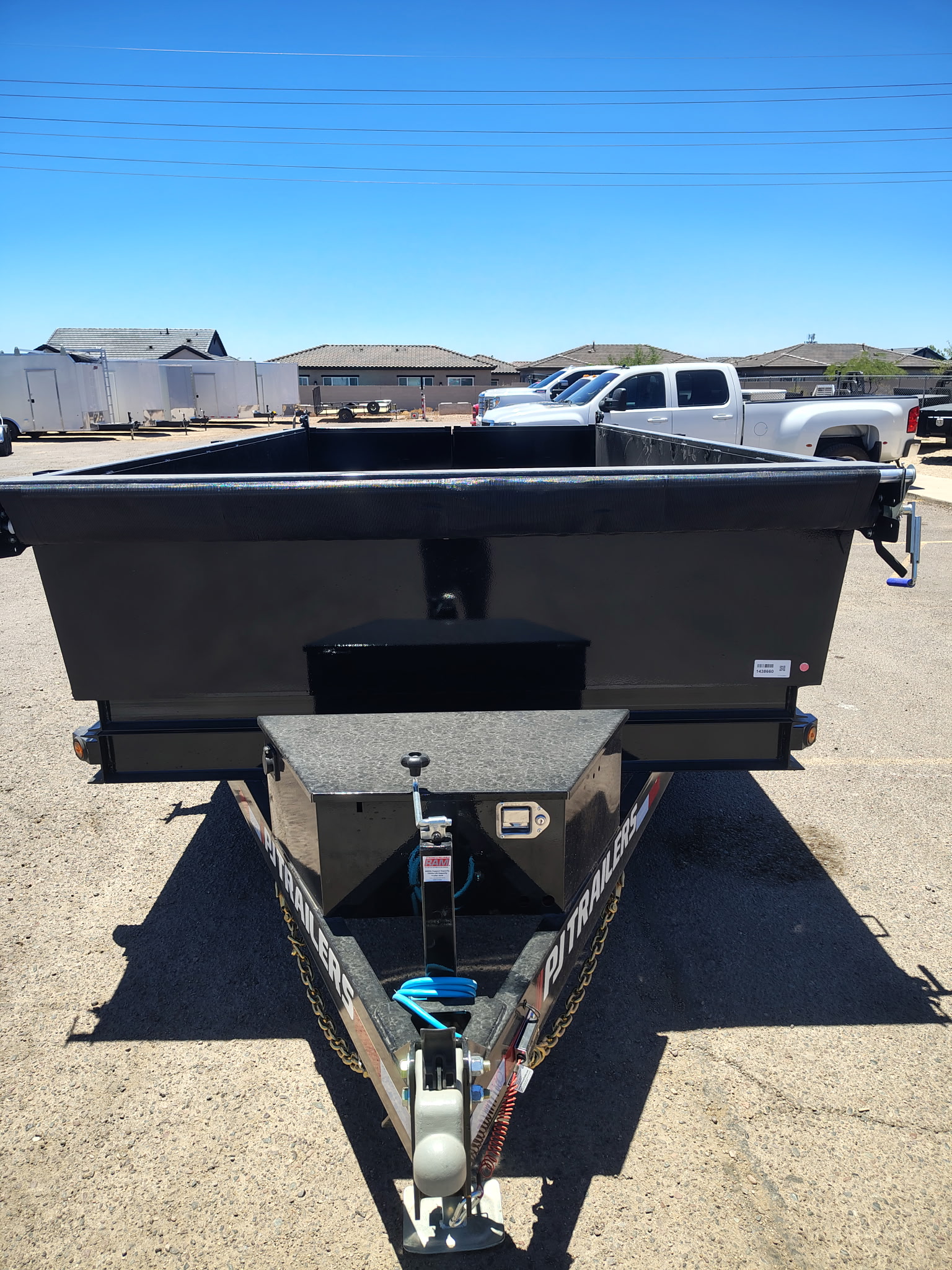 PJ Trailers 14'x83" Scissor 14K Dump Trailer w/ 24" Sides (D7)
