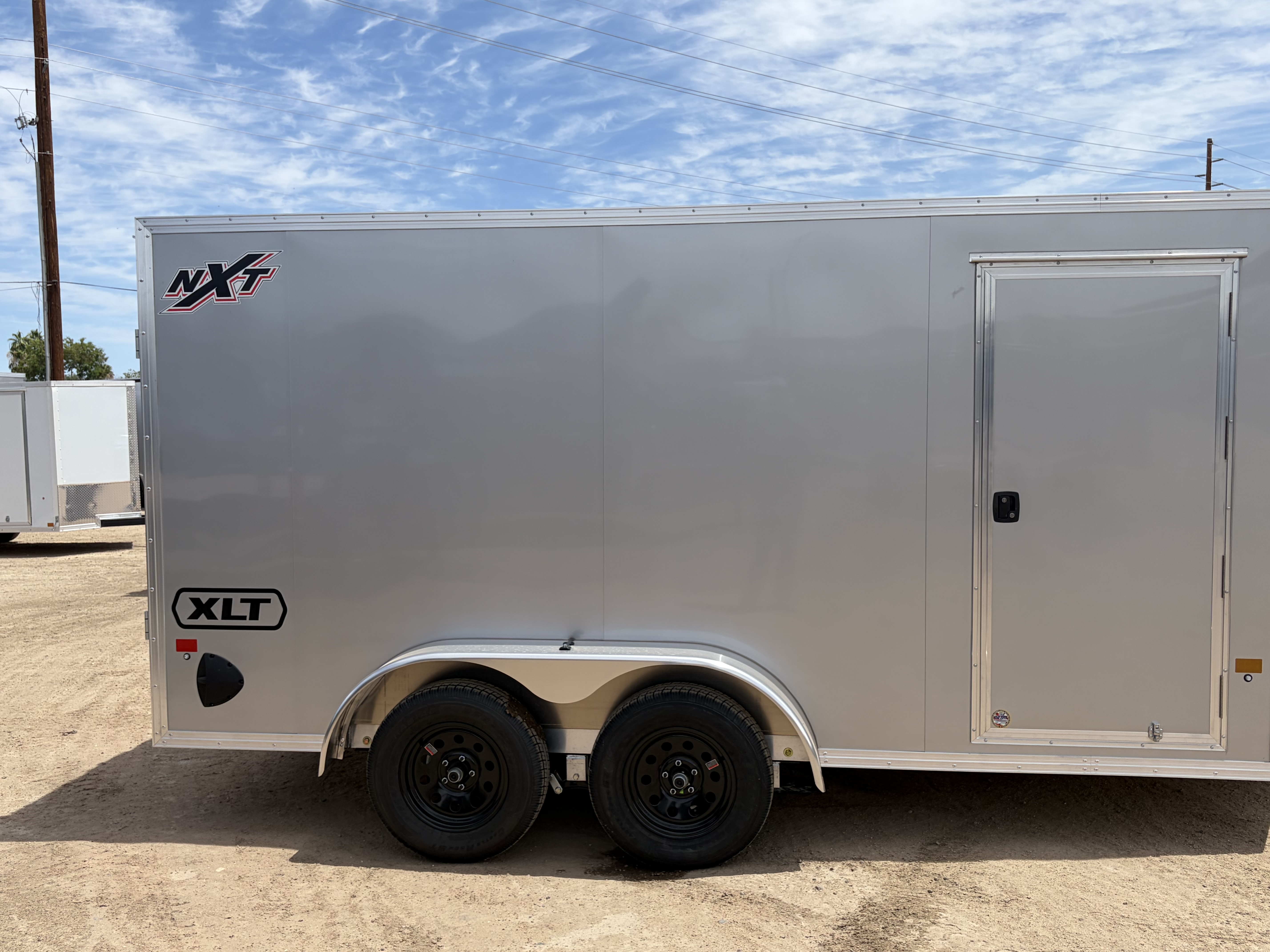 Alcom 14x7 All Aluminum XLT-P Enclosed, 7K GVWR, Side Door, Ramp Door - Stock #ALC266 - Image 2 of 8