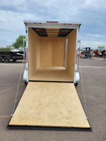 Compass 12x6 Indigo DLX, Flat Top V-Nose, 7K GVWR, Ramp Door Stock #CMP2953 - Thumbnail 5