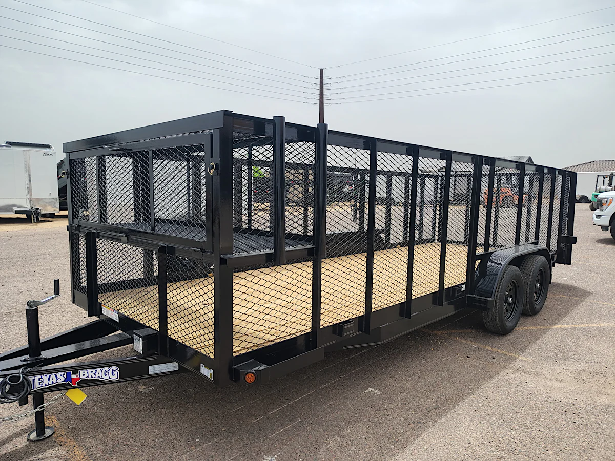 Texas Bragg Texas Bragg 20'x83" Landscape Trailer (LST) w/ Tailgate (20LST) - Stock #TXB018 - Image 1 of 6 Texas Bragg Texas Bragg 20'x83" Landscape Trailer (LST) w/ Tailgate (20LST) - Stock #TXB018 - Image 1 of 6