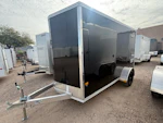 Alcom 12x6 All Aluminum NXT Enclosed, 3K GVWR, Limited Edition, Ramp Door Stock #ALC196 - Thumbnail 2