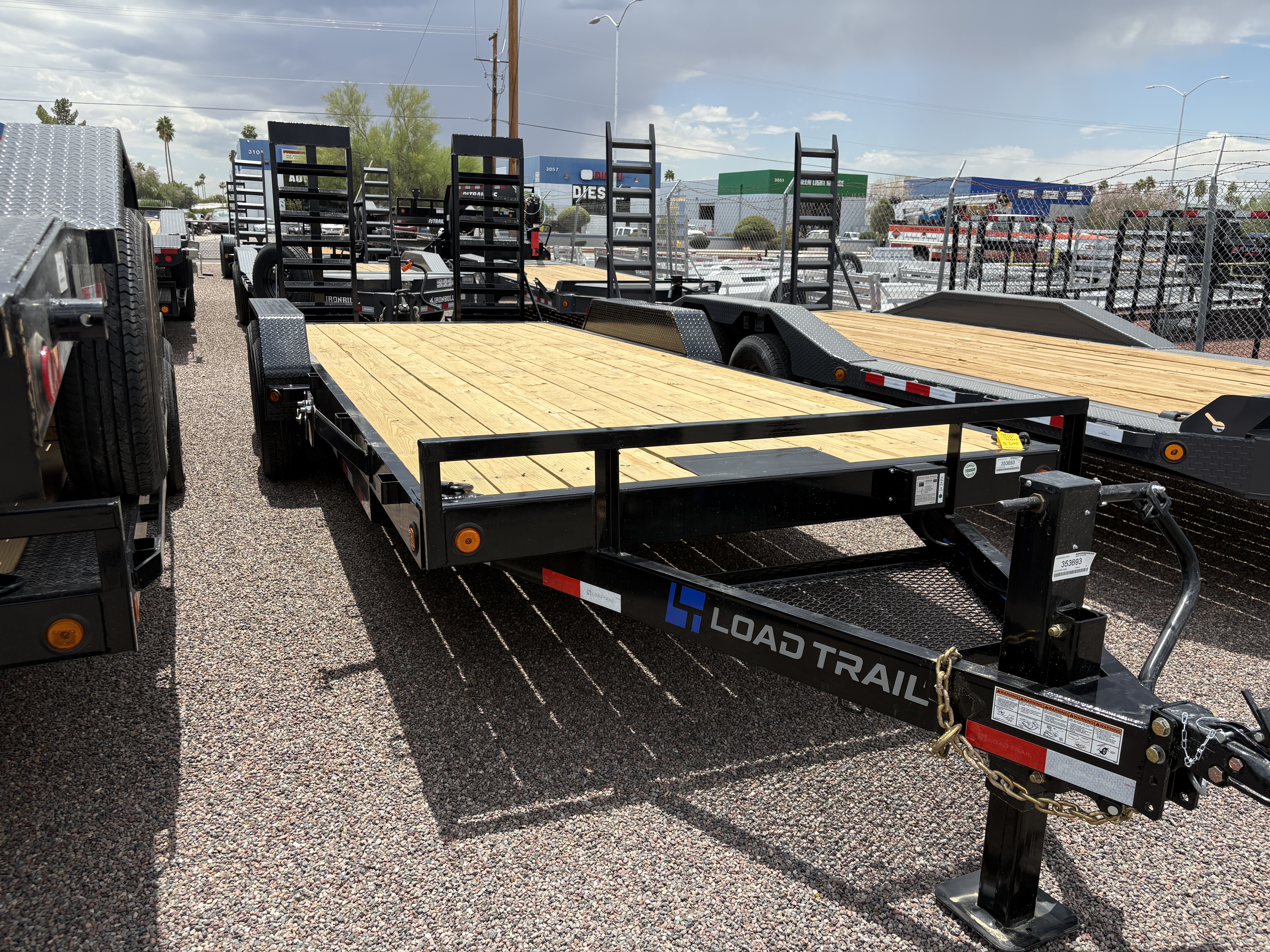 Load Trail 20x83 Tandem Axle, 14K GVWR, Car Hauler, Fold Up Ramps - Stock #LT919 - Image 2 of 5