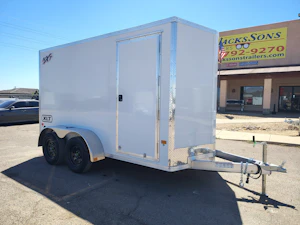 Alcom 12x6 All Aluminum XLT-P Enclosed, 7K GVWR, Ramp Door