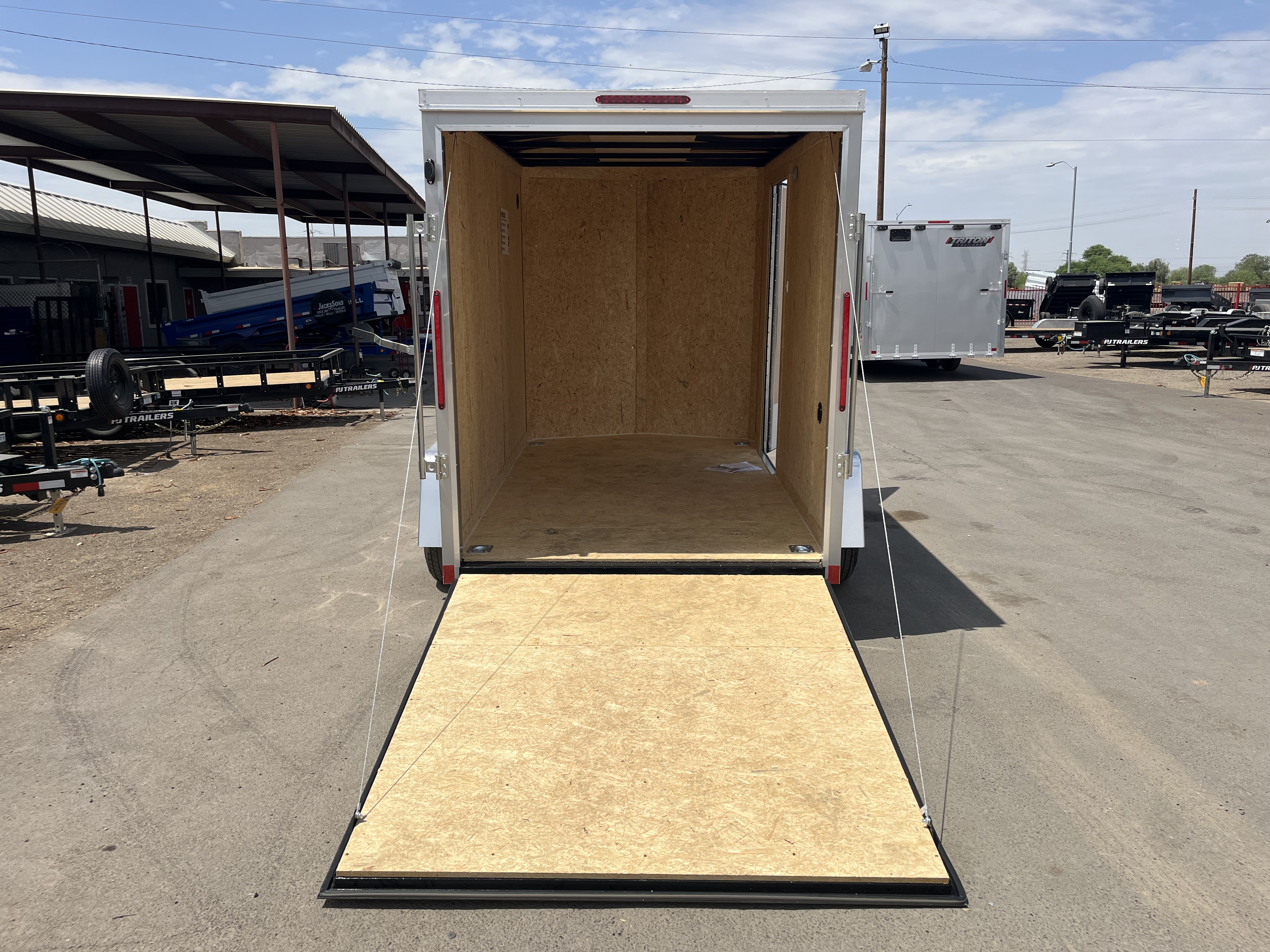 Compass 6'x10' Enclosed Cargo Trailer w/ Rear Ramp Door