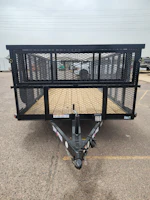 Texas Bragg 20x83 Tandem Axle, Landscape, 7K GVWR, 4' Expanded Metal Sides Stock #TXB018 - Thumbnail 5