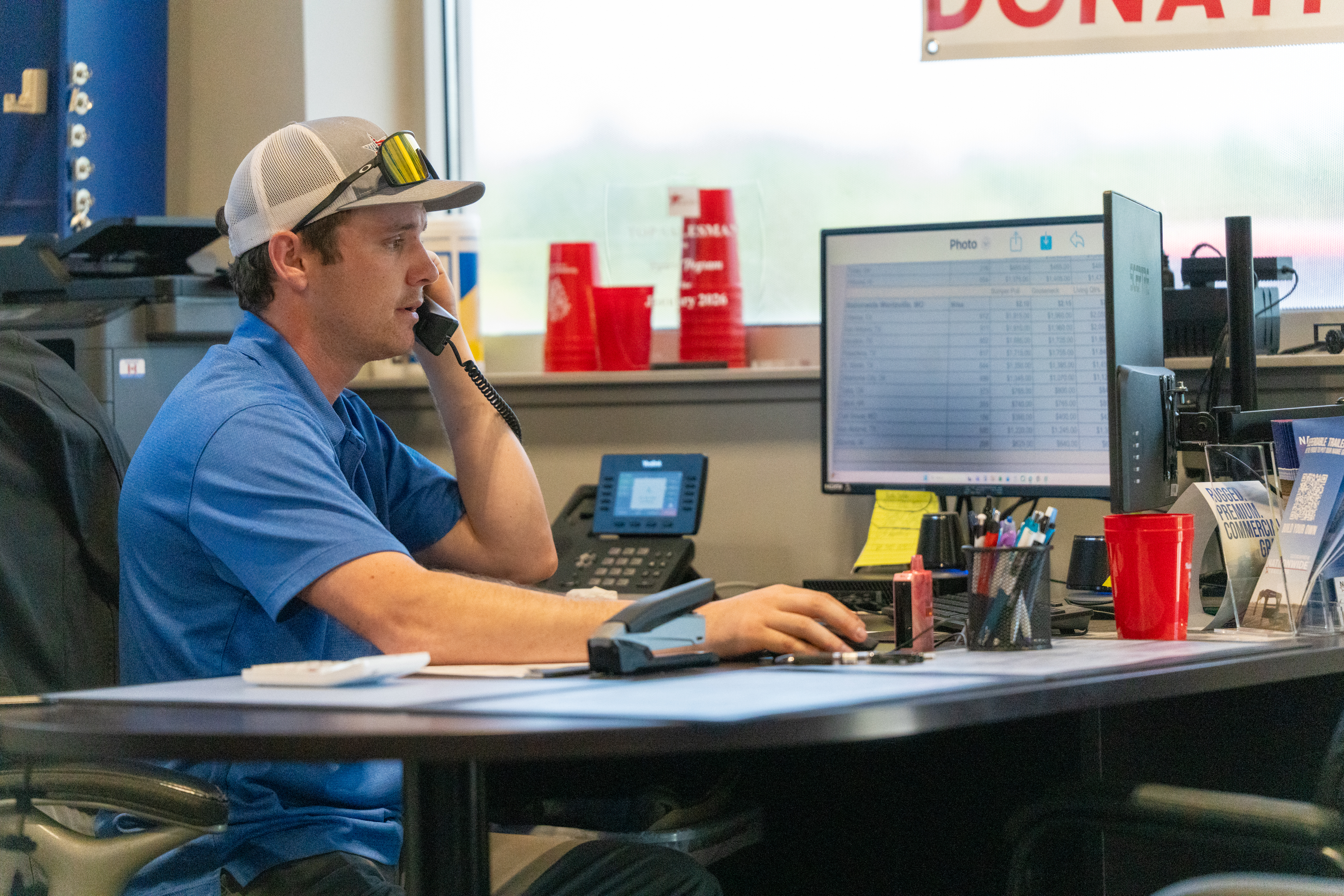 Nationwide Trailers team member at work