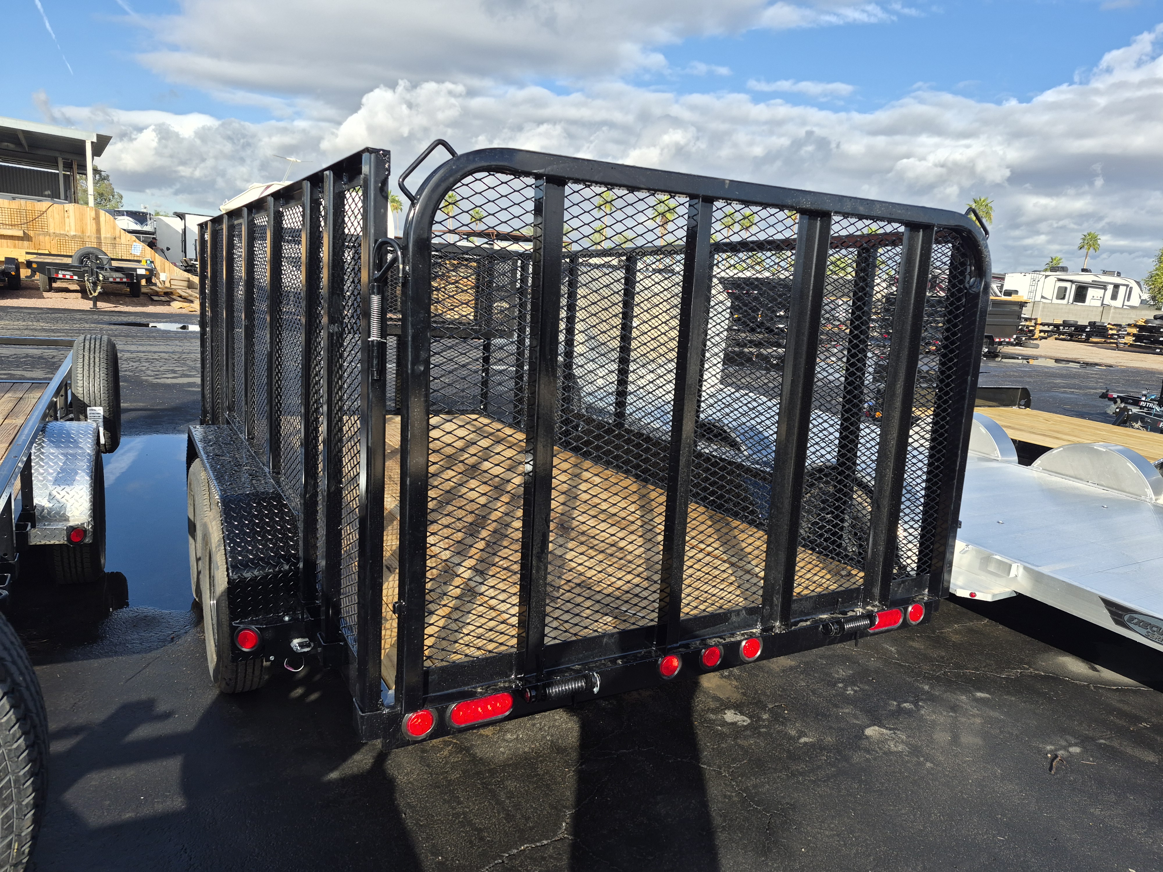 P.J. Trailers 14x83 Tandem Axle, 7K GVWR, 4' Exp Sides, Channel Utility - Stock #PPJ11049 - Image 2 of 4