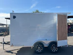 Compass 12x6 Indigo DLX, Flat Top V-Nose, 7K GVWR, Ramp Door Stock #CMP2938 - Thumbnail 5