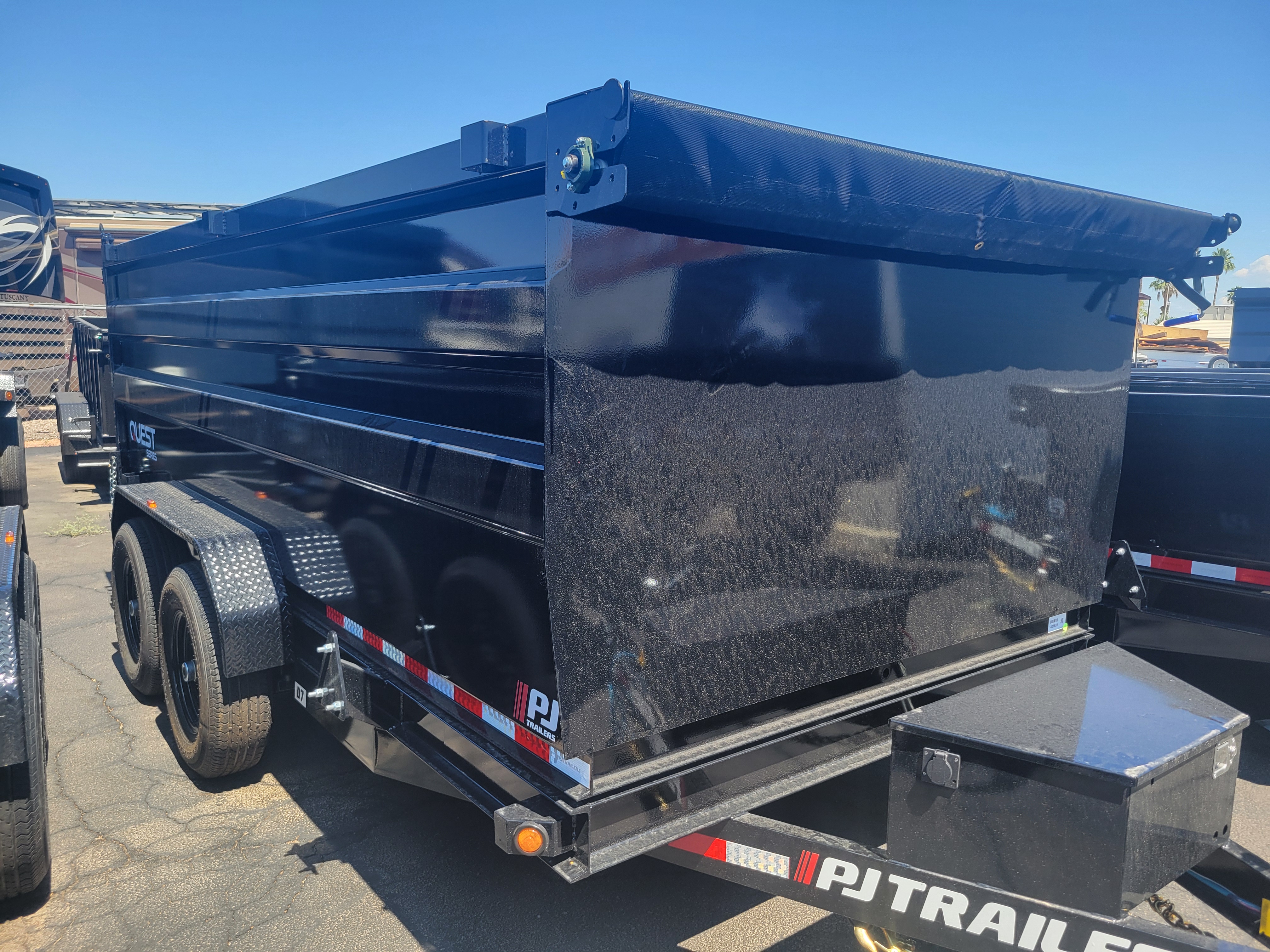 P.J. Trailers 14x83" Tandem Axle, 14K GVWR, 48" Sides - Stock #PJD1642 - Image 3 of 13
