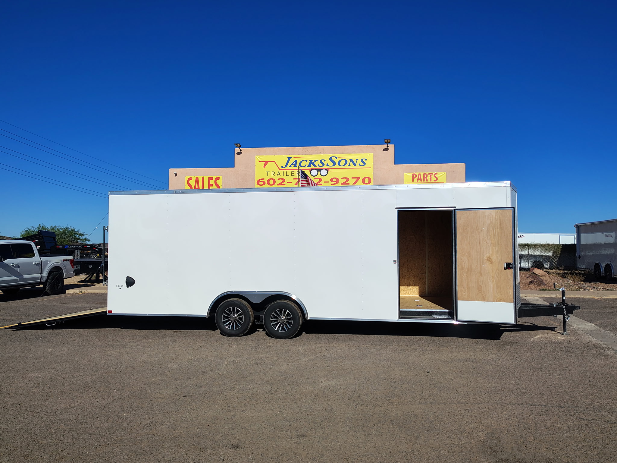 Compass 24x8.5 Indigo DLX Car Hauler, 10K GVWR, 6" Extra Height, Ramp Door - Stock #CMP2864 - Image 7 of 9